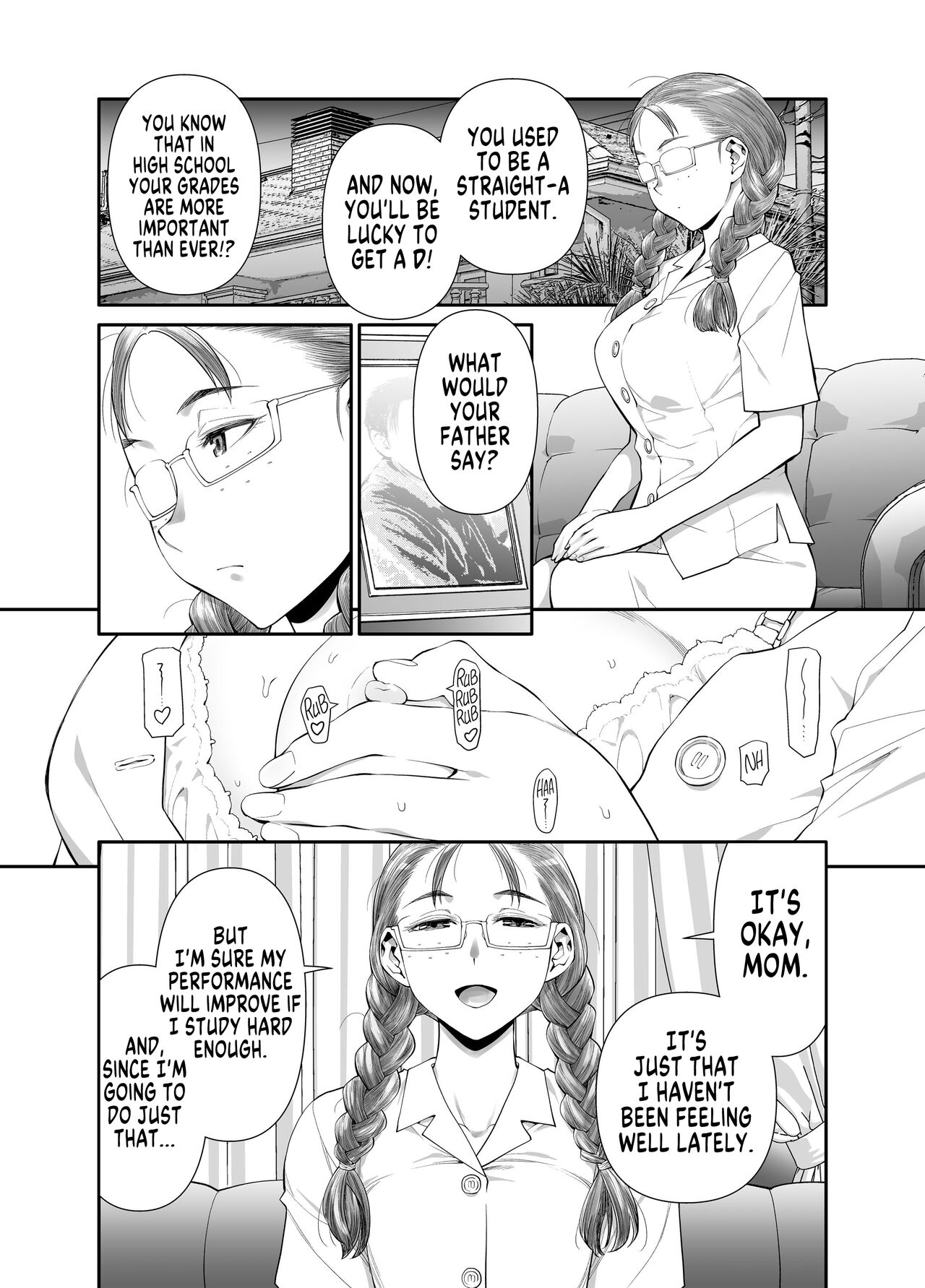 [Botandou (Kio Shimoku)]Zenbu, Sensei no Sei. Futanari Onna Kyoushi ga Onanie Chuudoku Yuutousei o Sukkirisaseru Hanashi. | It's All Sensei's Fault![English] [MegaFagget] Page 3