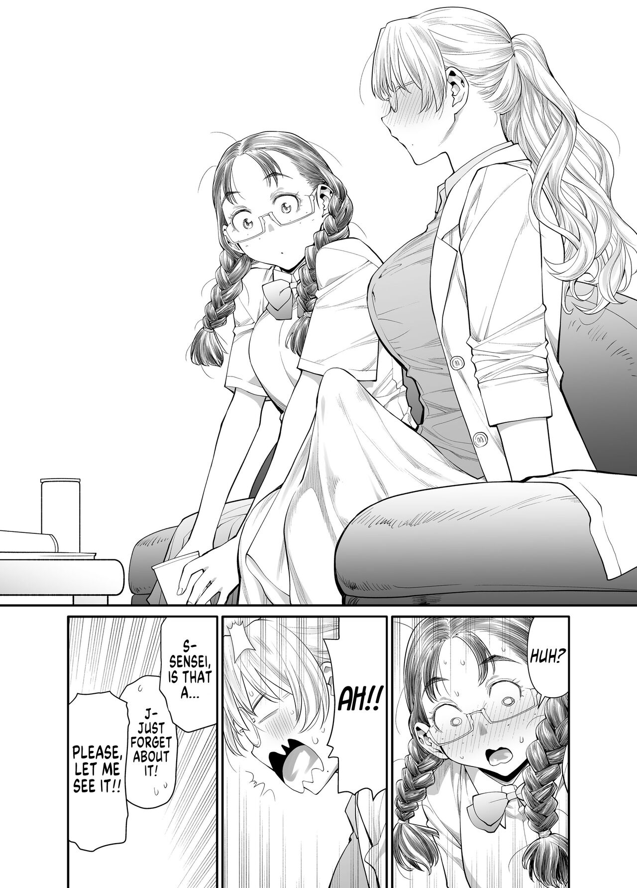 [Botandou (Kio Shimoku)]Zenbu, Sensei no Sei. Futanari Onna Kyoushi ga Onanie Chuudoku Yuutousei o Sukkirisaseru Hanashi. | It's All Sensei's Fault![English] [MegaFagget] Page 9