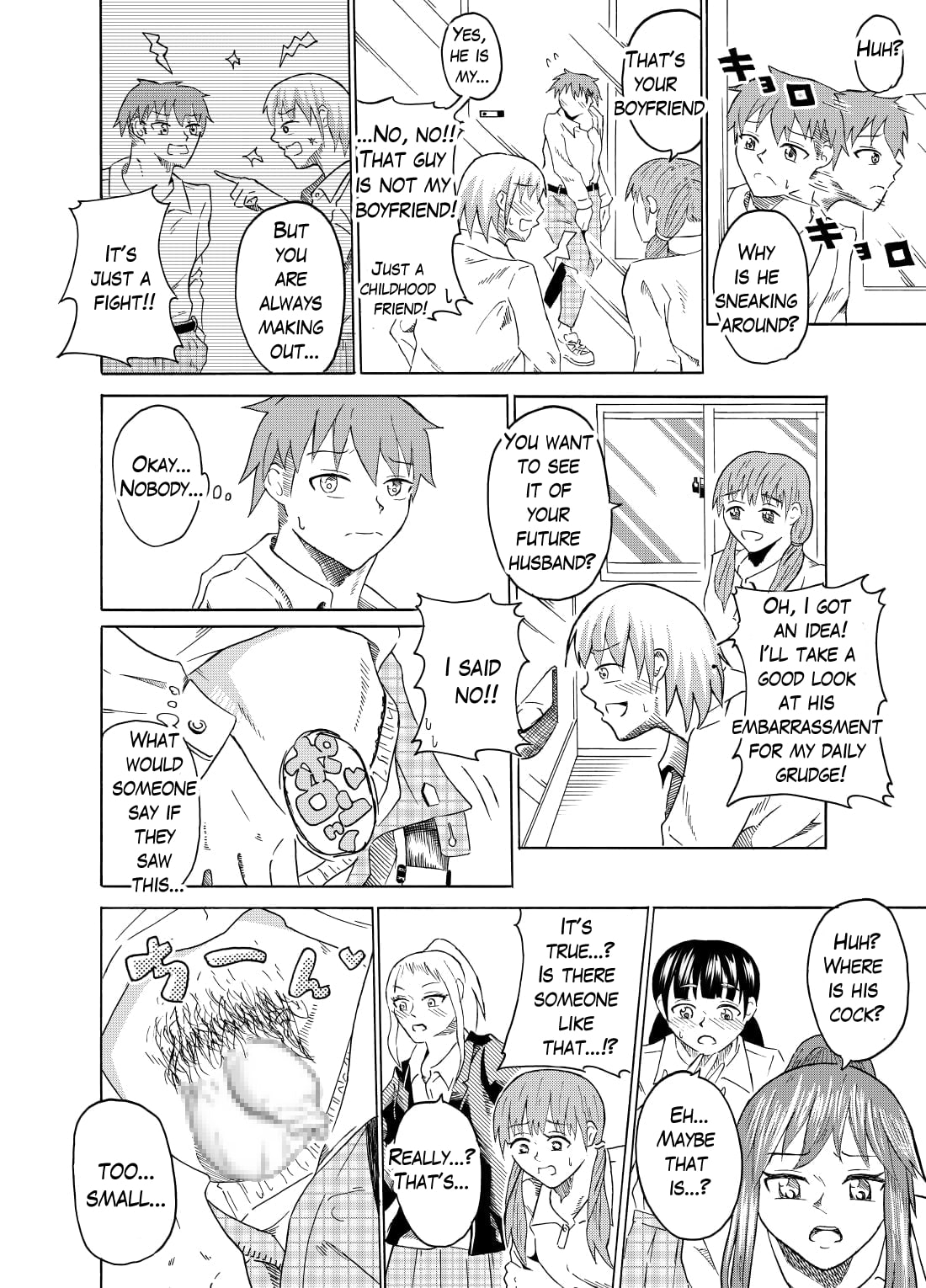 [NippatsuKokuhou (Kaneko Ken)]Nozoki Miru Joshi-tachi ~Danshi Toilet Hen~ | Peeking girls at boy's restroom[English] Page 8