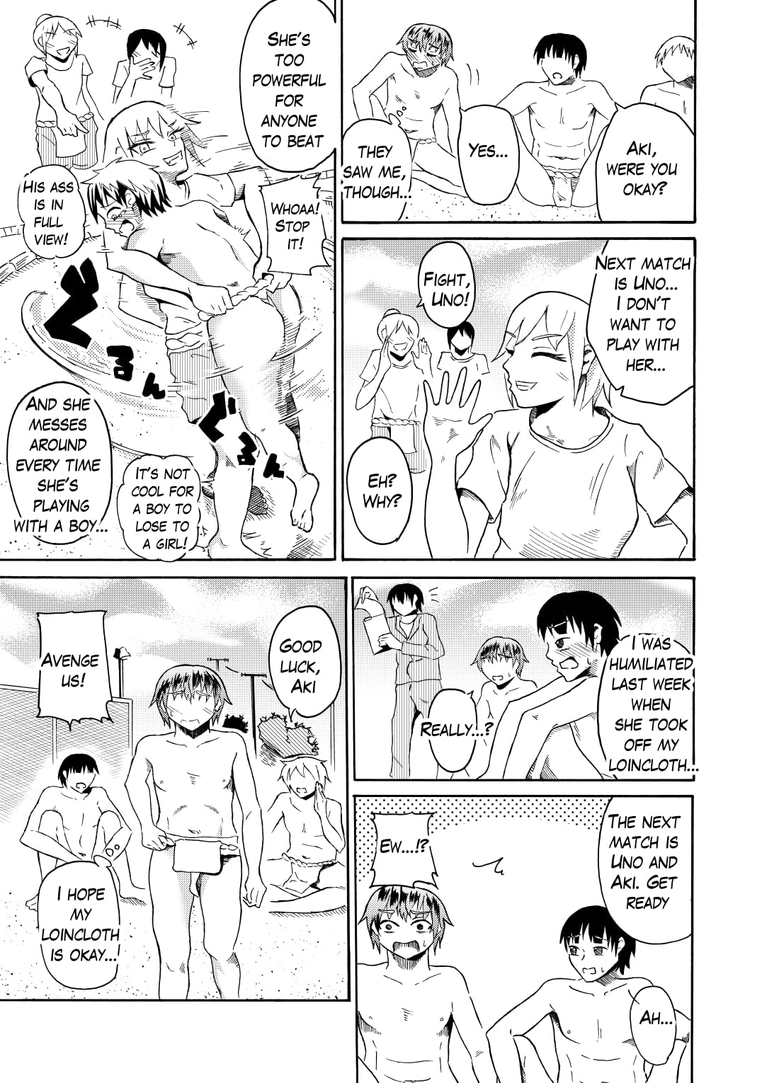 [NippatsuKokuhou (Kaneko Ken)]Sumou no Jugyou de CFNM | CFNM in Sumo Class[English] Page 8