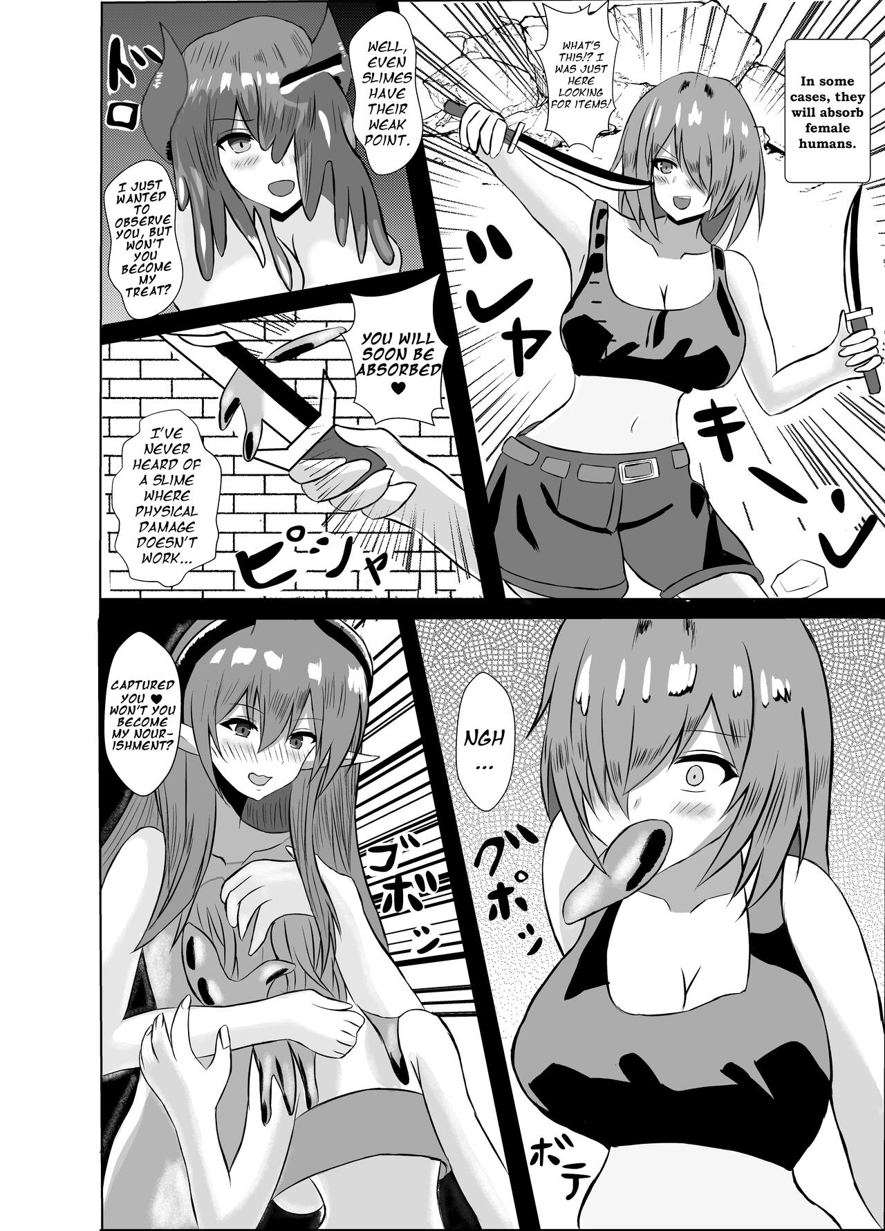 [Princess Cat (Nekohime Yuuka)]Succubus Gitai Slime ga Shota Yuusha o Gyaku Rape suru Hon | A Story About the Hero Who a Succubus Slime Mimic Raped.[English] [Digital] Page 4