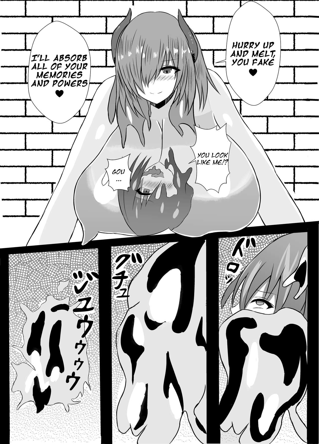 [Princess Cat (Nekohime Yuuka)]Succubus Gitai Slime ga Shota Yuusha o Gyaku Rape suru Hon | A Story About the Hero Who a Succubus Slime Mimic Raped.[English] [Digital] Page 5