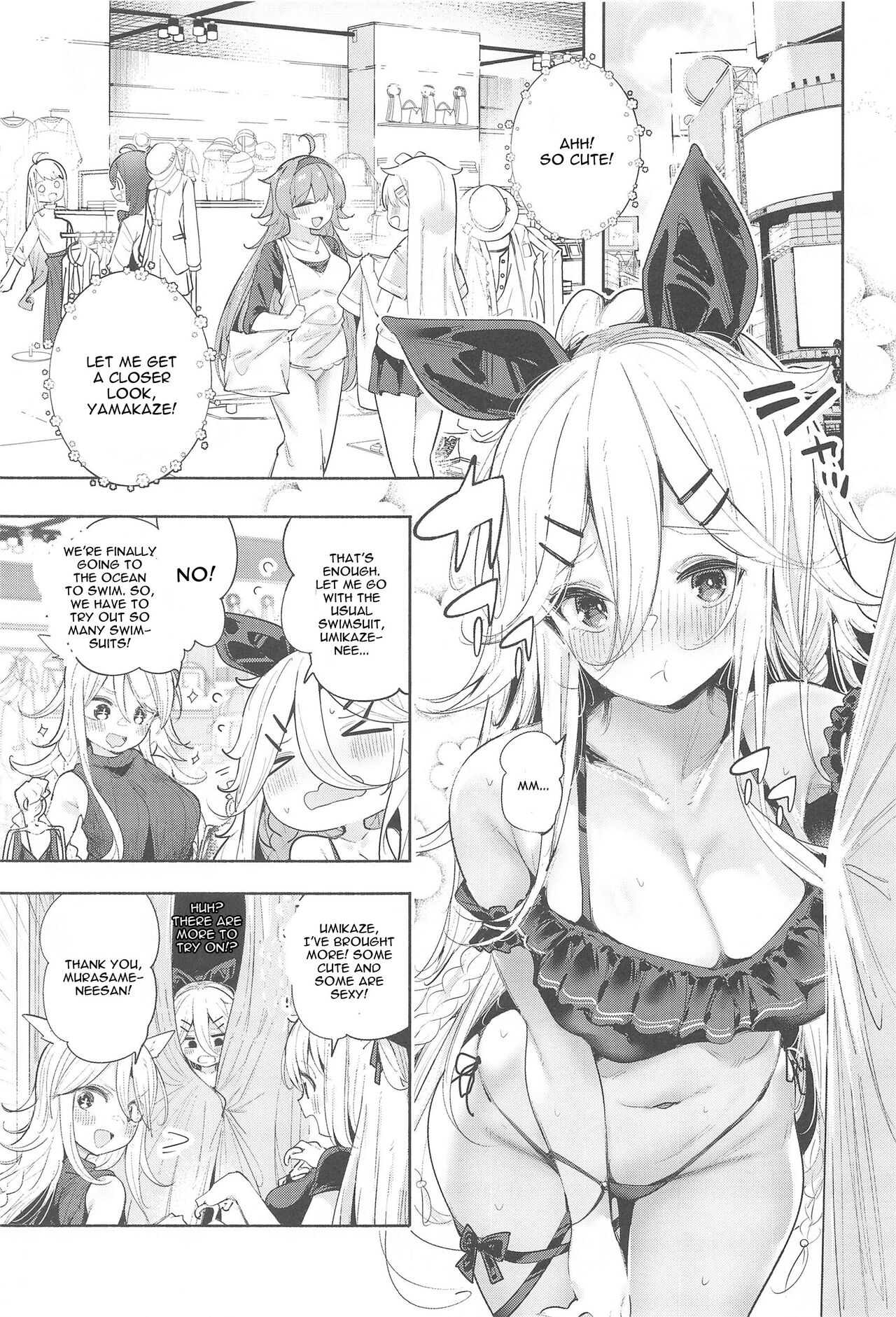 (C102) [Toto-taste (Suzuki Toto)]Yamakaze-chan to Private Beach de Yuuwaku Kozukuri Sex(Kantai Collection -KanColle-) [English] Page 2