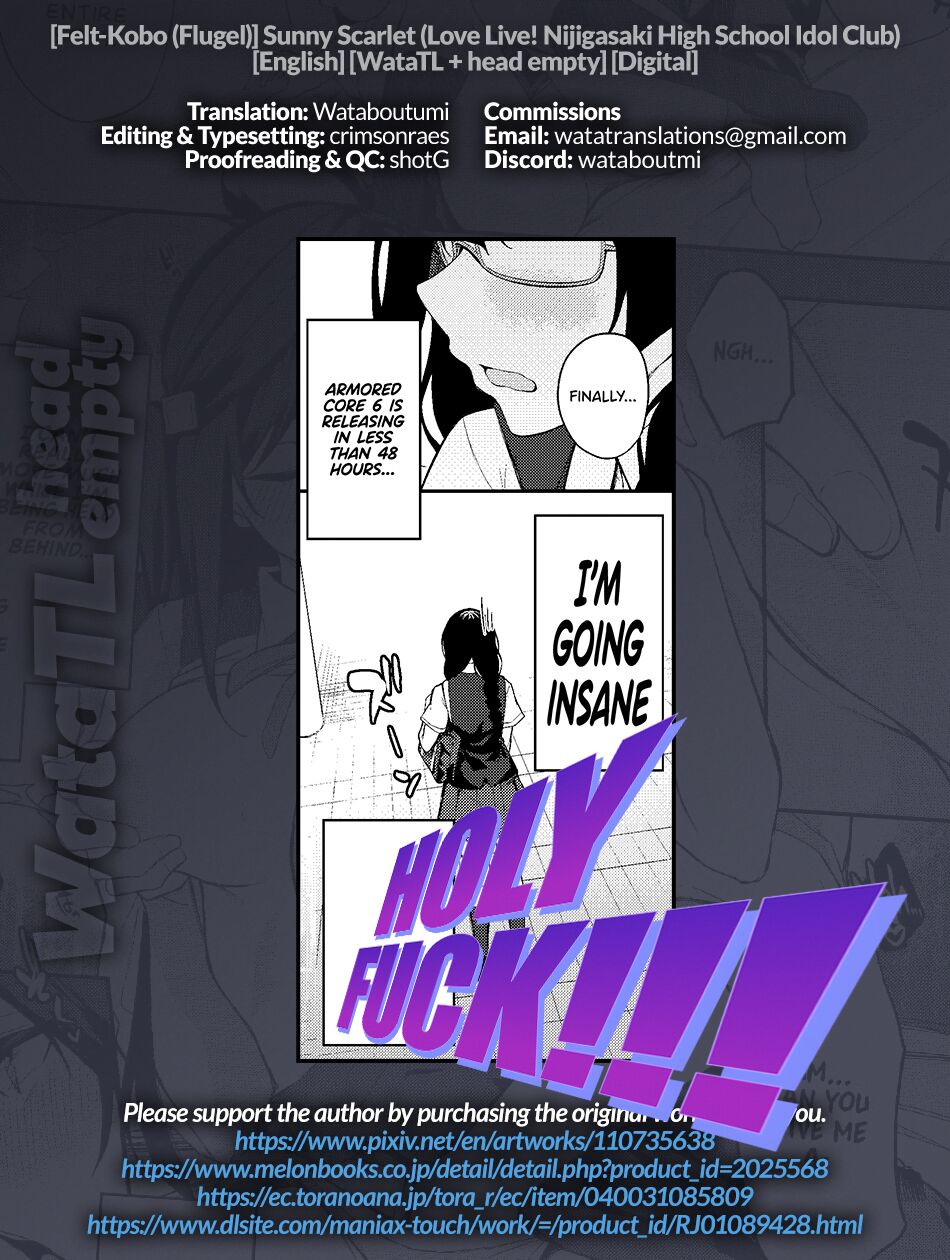 [Felt-Kobo (Flugel)]Sunny Scarlet(Love Live! Nijigasaki High School Idol Club) [English] [WataTL & head empty] [Digital] Page 23