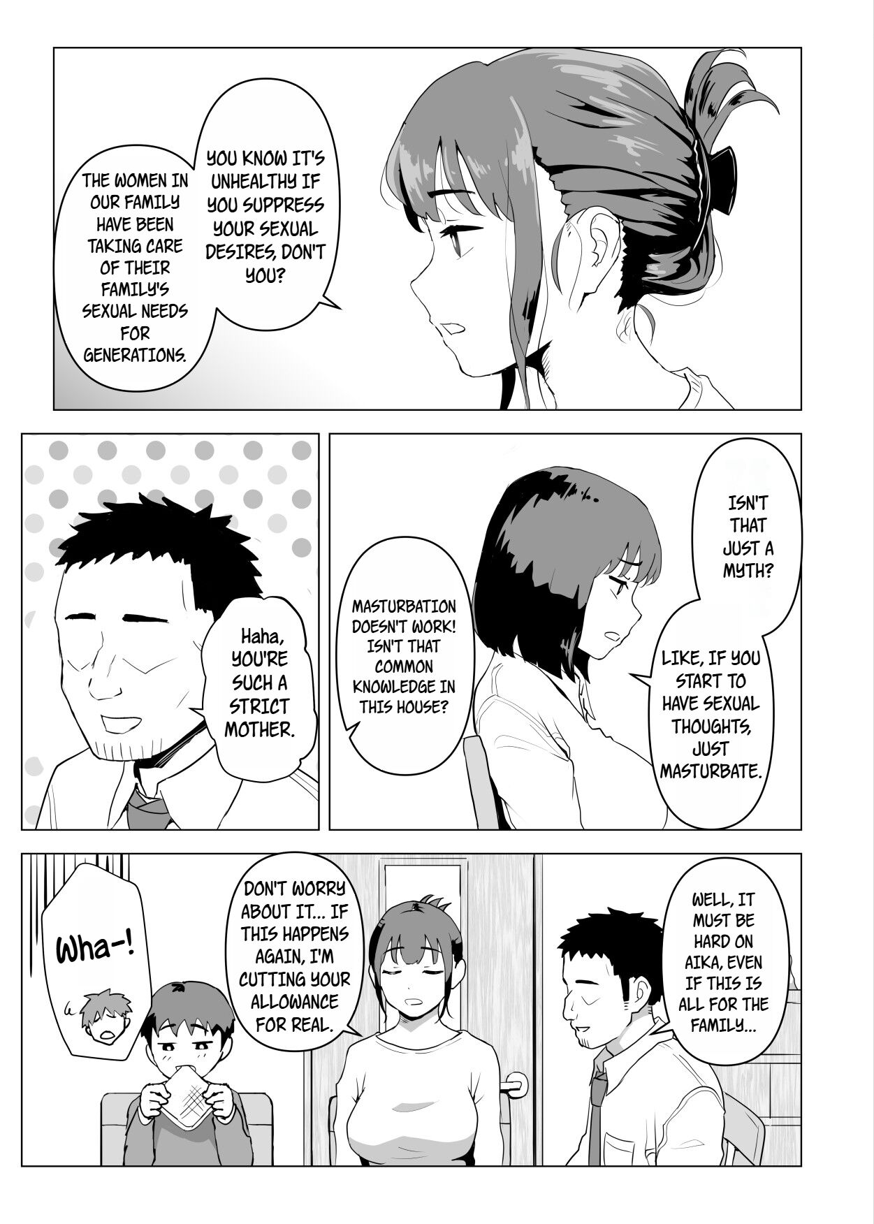 [Mochichimaru]Uchi de wa Kazoku Sex wa Joushiki Rashii | In My House, Family Sex Is the Norm[English] [WayVZ] Page 8