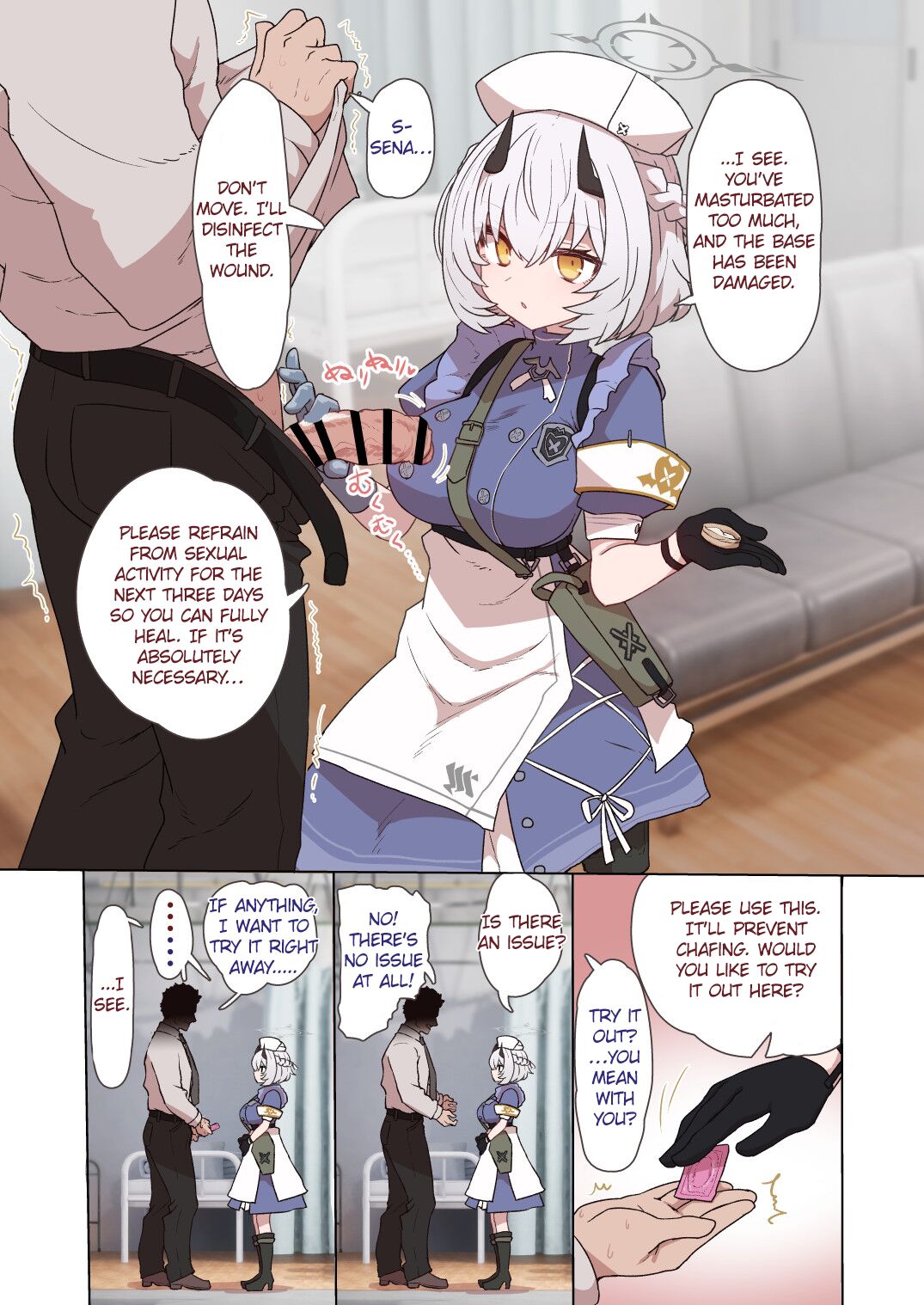 [Toriko Trick (Sumiyao)]Himuro Sena Condom H Jisshuu | Condom Training with Himuro Sena(Byuru Archive Blue Archive Ecchi Goudou) (Blue Archive) [English] [Digital] Page 2