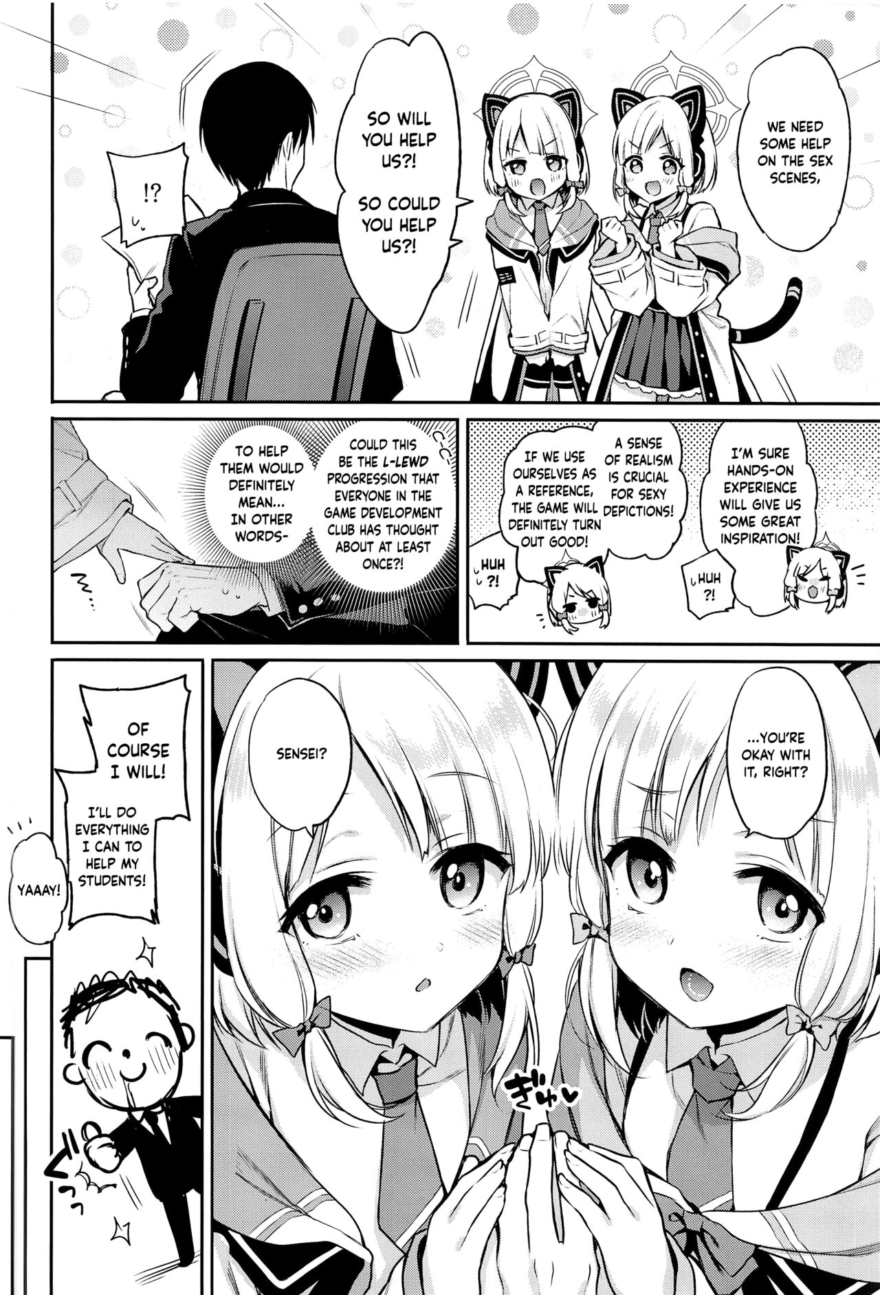 (C102) [K+W (sasachinn)]Sensei Koryaku Game | Going For Sensei's Route(Blue Archive) [English] [Douzo Lad Translations] Page 5