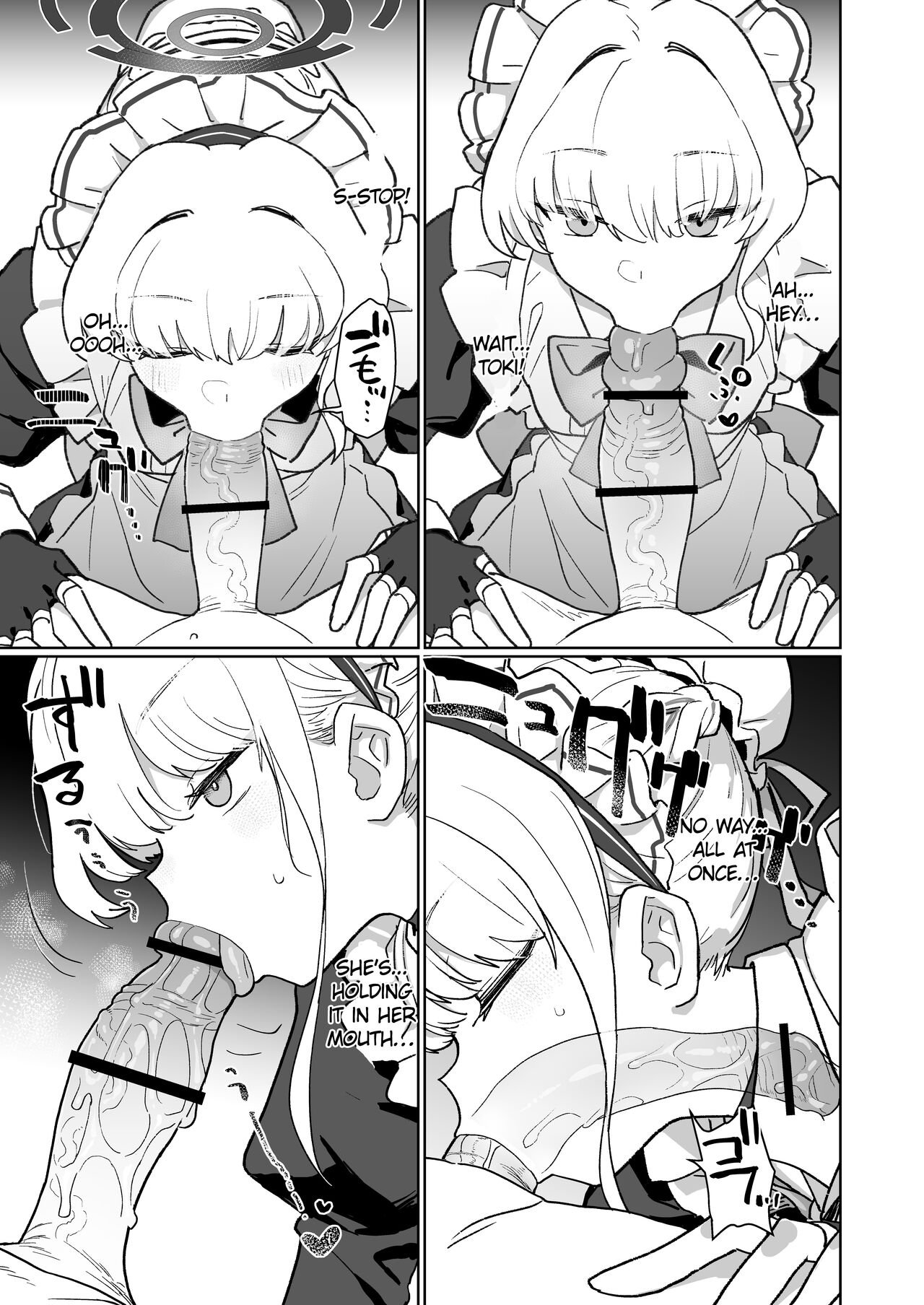 [Ballistic onahole (Б)]Dokidoki Toki Meki Maid Kiss(Blue Archive) [English] [Digital] Page 10