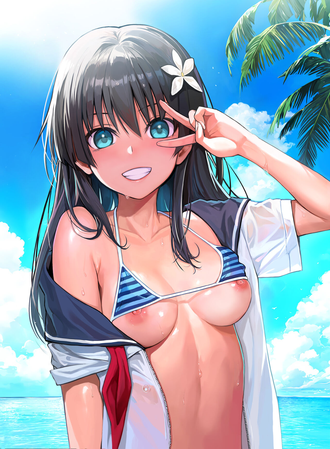 [40010 1-GO (Shimanto Shisakugata)]Saten-san, Image Video o Toru Natsu | Saten-san; Video in Summer(Toaru Kagaku no Railgun) [English] [Digital] Page 5