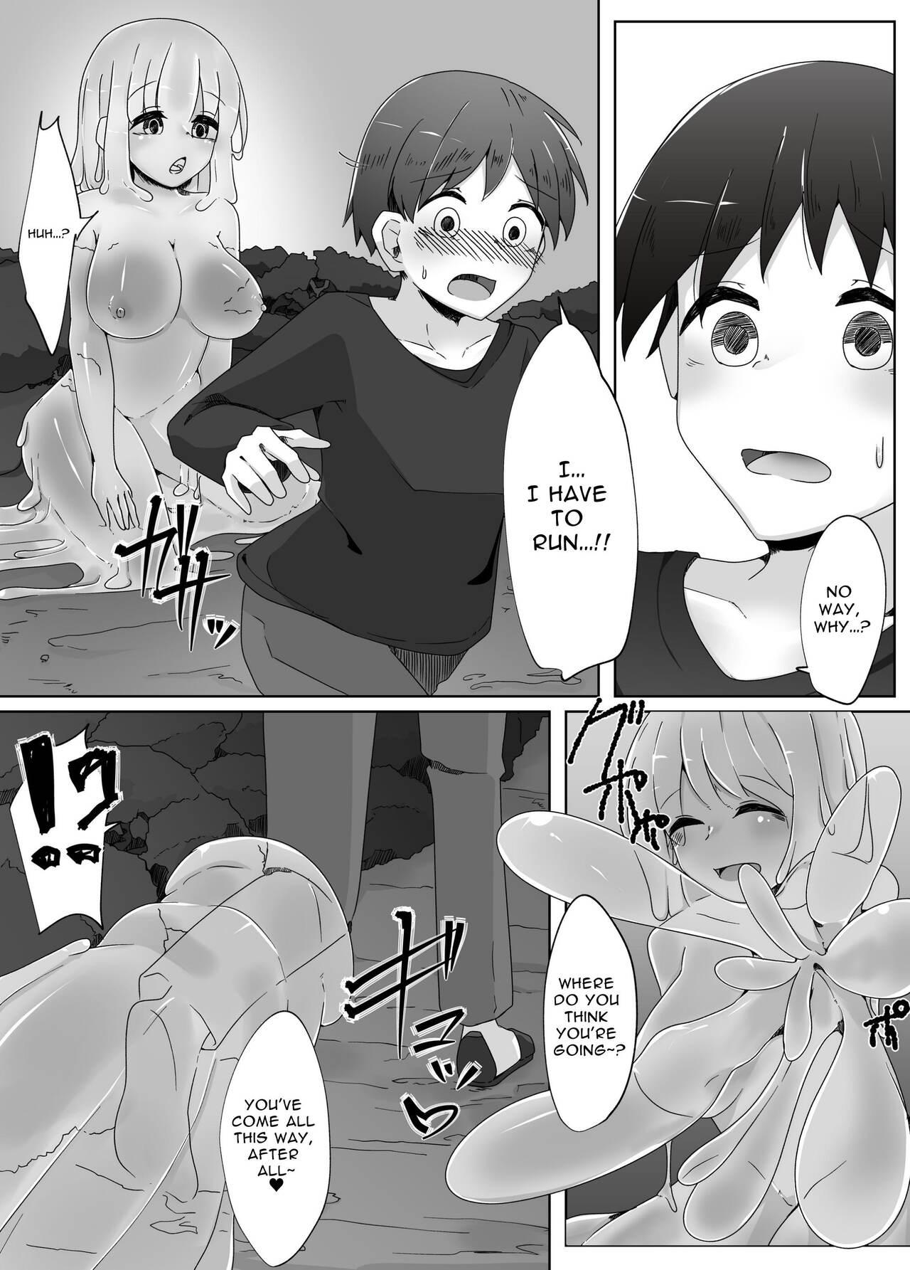 [Koyumean (Kazakami Sudare)]Kowagari na Shota-kun ga Kozukuri shitai H na Slime ni Tamago no Naedoko Rape Sareru Hanashi | Scaredy-Cat Shota Gets Filled Up With A Slime Girl's Eggs ~Seedbed Violation~[English] [Translatoranon] Page 5