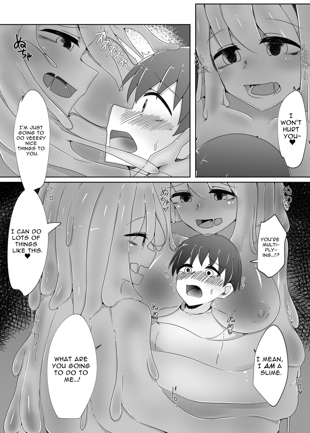 [Koyumean (Kazakami Sudare)]Kowagari na Shota-kun ga Kozukuri shitai H na Slime ni Tamago no Naedoko Rape Sareru Hanashi | Scaredy-Cat Shota Gets Filled Up With A Slime Girl's Eggs ~Seedbed Violation~[English] [Translatoranon] Page 7