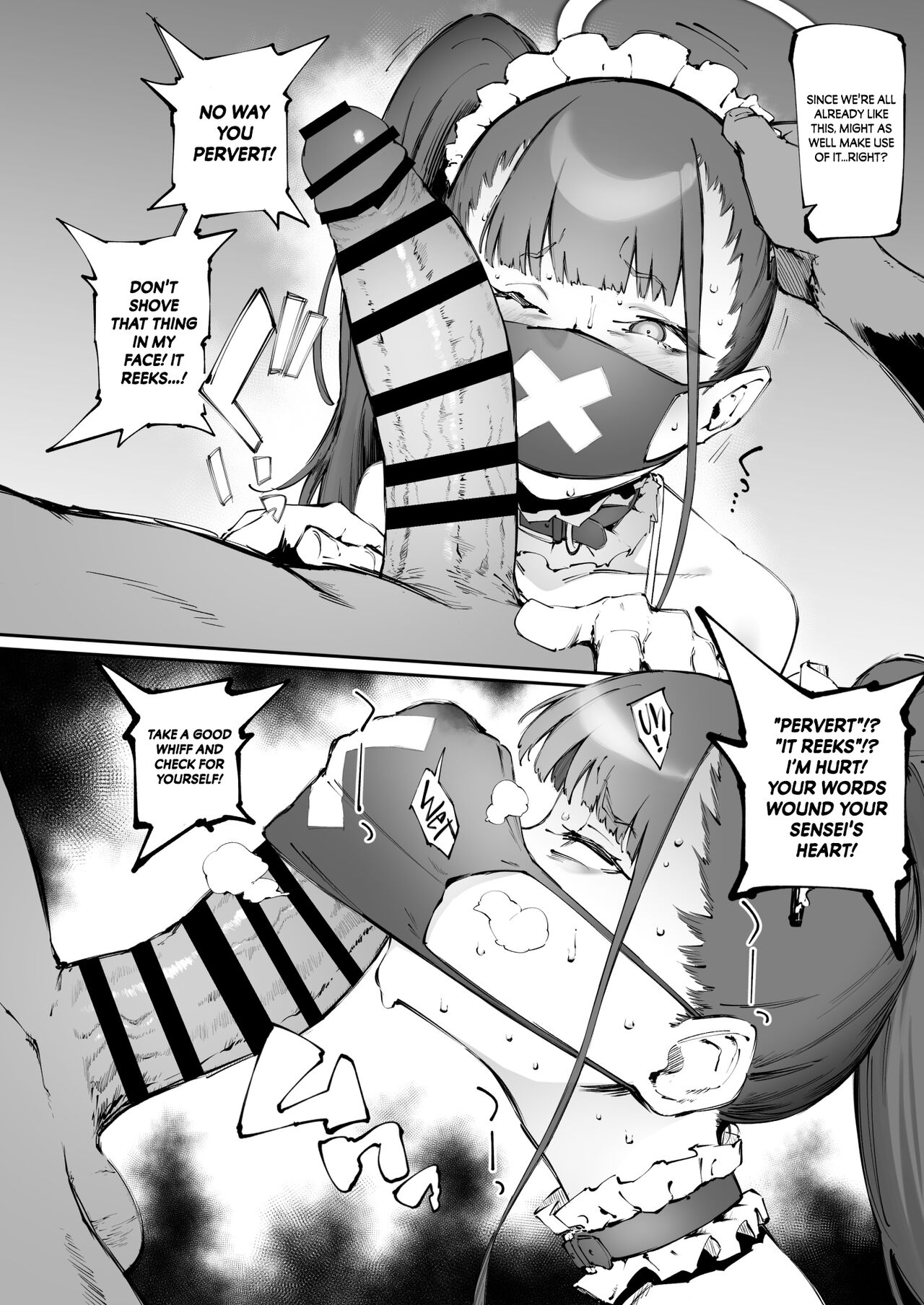 [Metsuki Warui Kyoudan (Suruga Kuroitsu)]Sukeban Houshi-bu | Sukeban Service Club(Blue Archive) [English] [Coffedrug] [Digital] Page 10