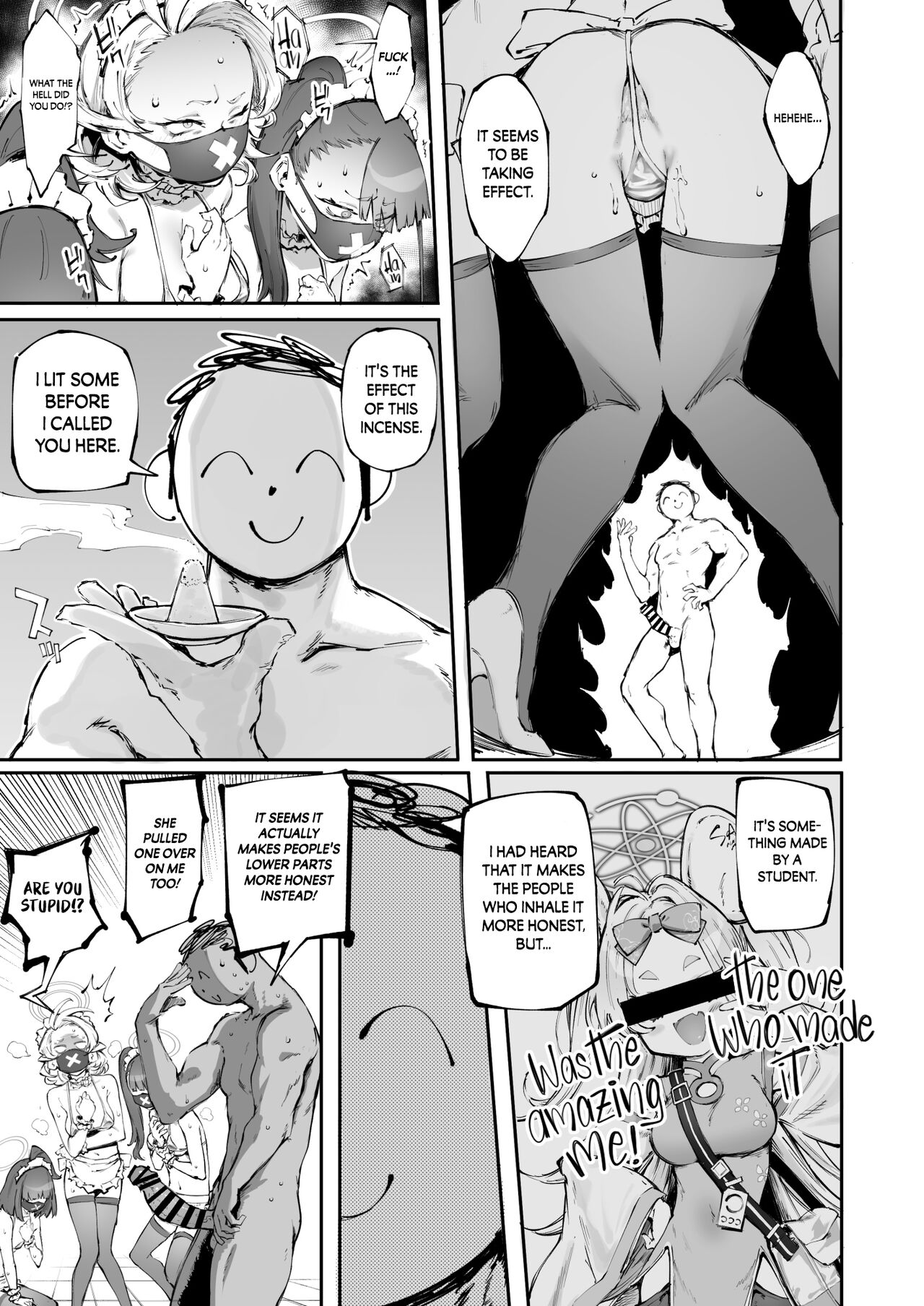 [Metsuki Warui Kyoudan (Suruga Kuroitsu)]Sukeban Houshi-bu | Sukeban Service Club(Blue Archive) [English] [Coffedrug] [Digital] Page 9