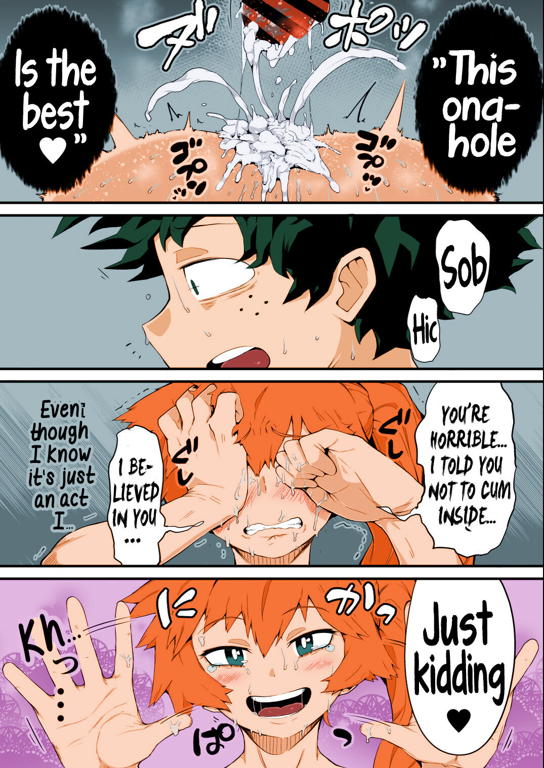 [slime_eer (Nutaunagi)]Boku to Nottori Villain Nakademia Vol. 4 | My, and the body-snatcher villain's Creampiedemia Vol. 4(Boku no Hero Academia) [English] [Hikari no Kaze] [Colorized Miss One Life] [Digital] Page 15
