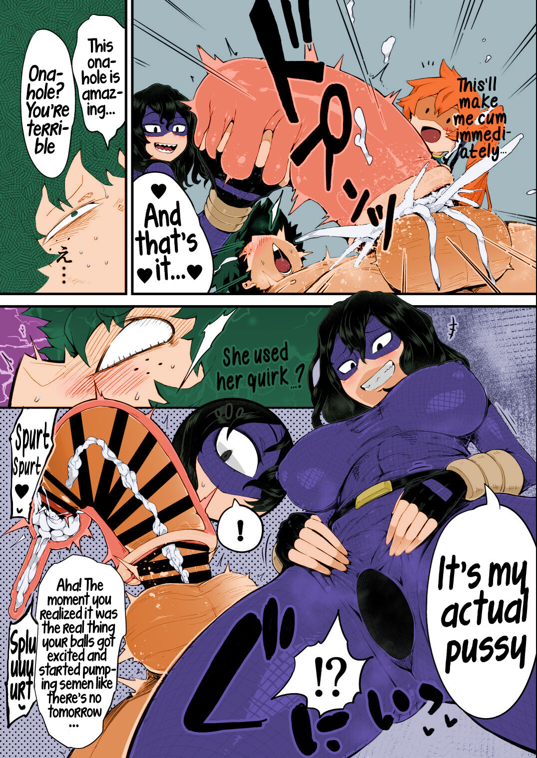 [slime_eer (Nutaunagi)]Boku to Nottori Villain Nakademia Vol. 4 | My, and the body-snatcher villain's Creampiedemia Vol. 4(Boku no Hero Academia) [English] [Hikari no Kaze] [Colorized Miss One Life] [Digital] Page 9