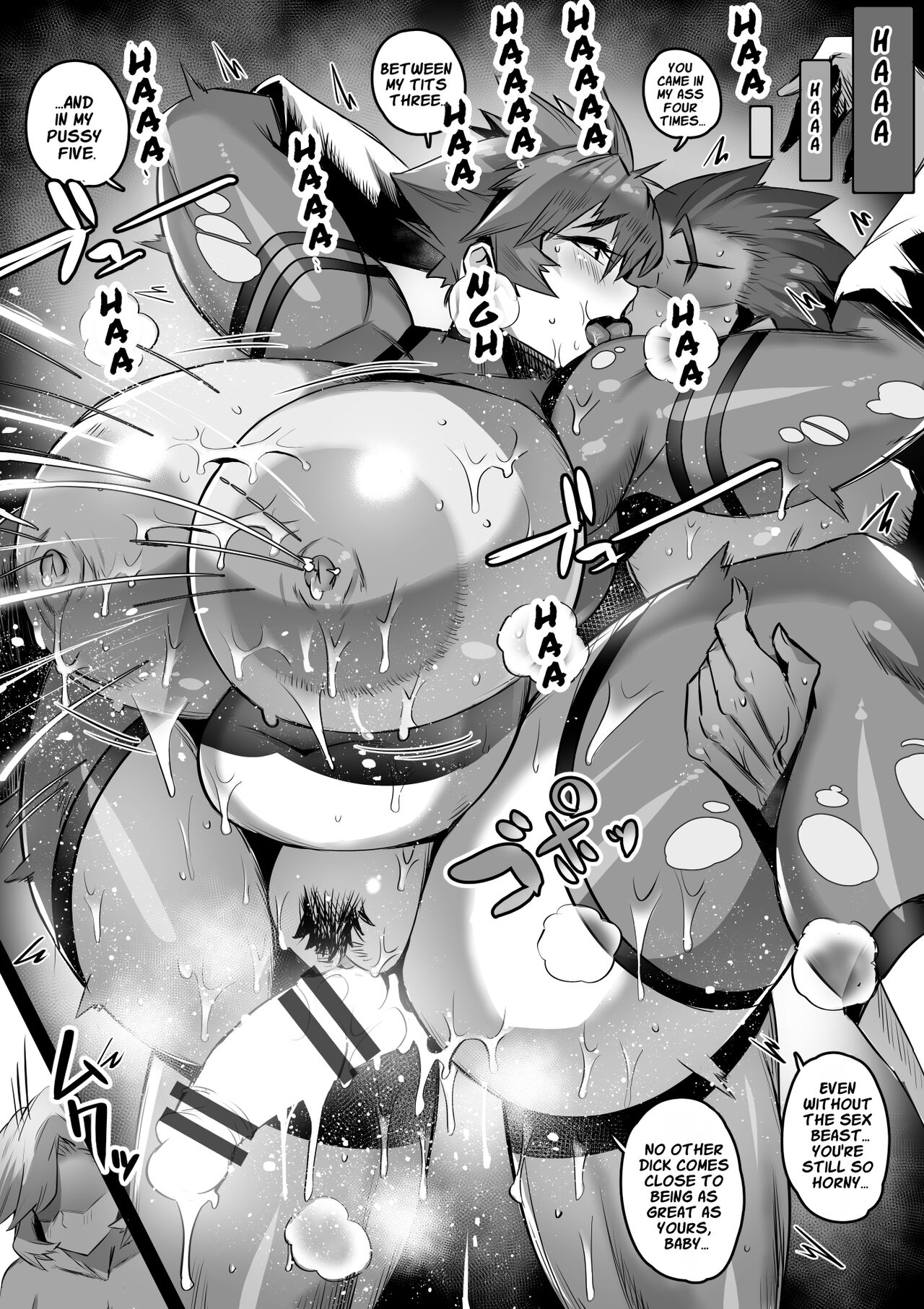 [36p]Bakunyuu Sentai Chichi Renjaa(Bonyuu Tsuma-tachi to no Chichishibori Nikki) [English] Page 48