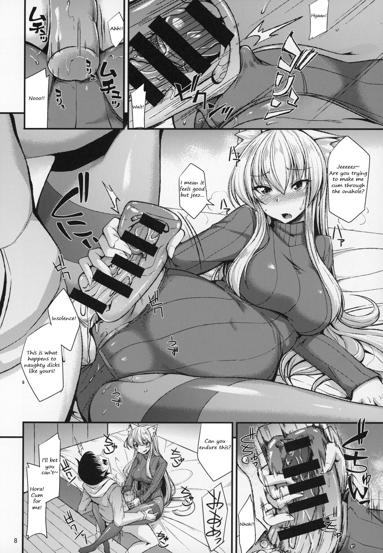 (C97) [ENNUI (Nokoppa)]Nekomimi Onee-san to Onaho de Nyan Nyan | The cat-eared Onee-san and the Onahole[English] Page 9