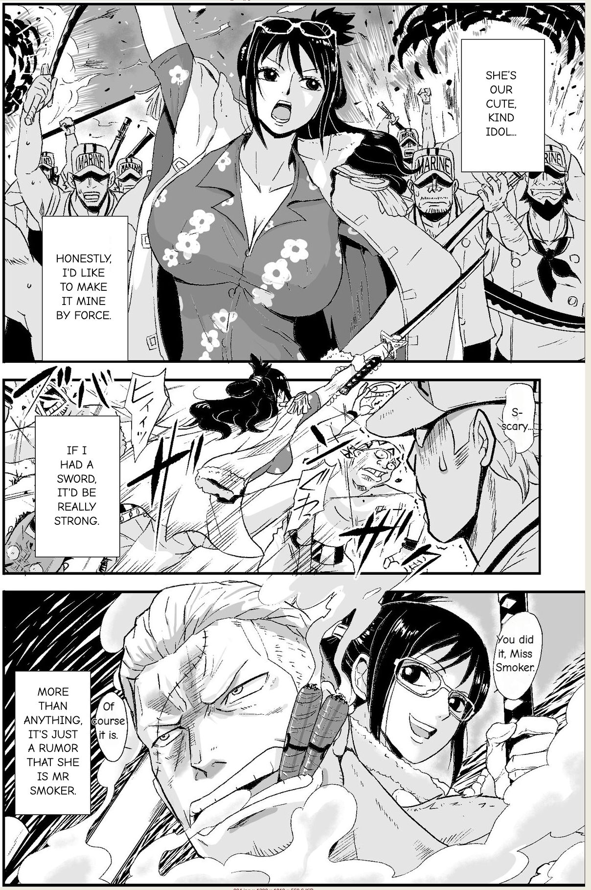[Oukokusan (Kakutou Oukoku)]Kaigun no Onna(One Piece) [English] Page 4