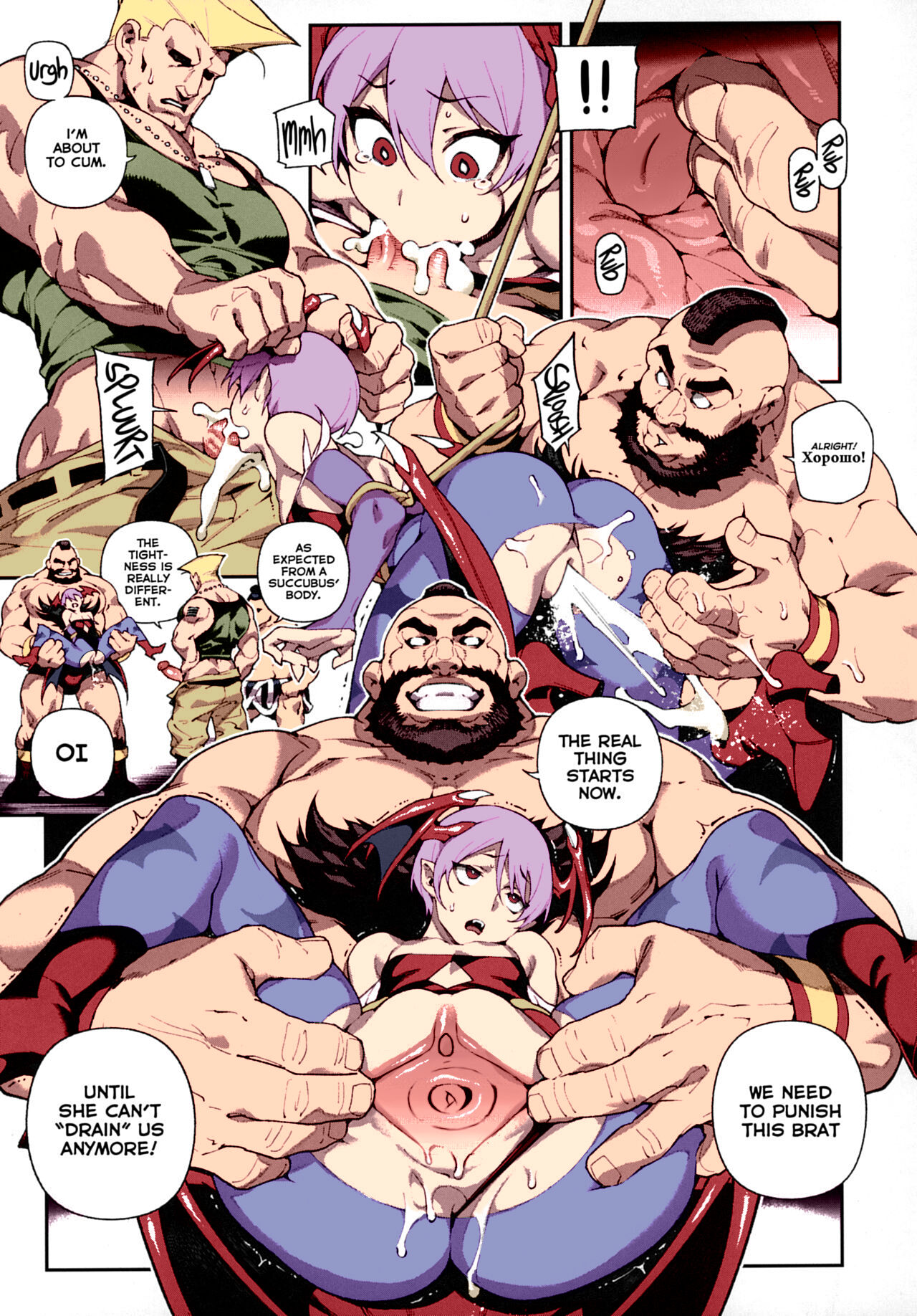 (C97) [Bear Hand (Ireading, Fishine)]Fighter Girls ・ Vampire(Darkstalkers) [English] [Nishimaru] [Colorized] [Decensored] Page 9