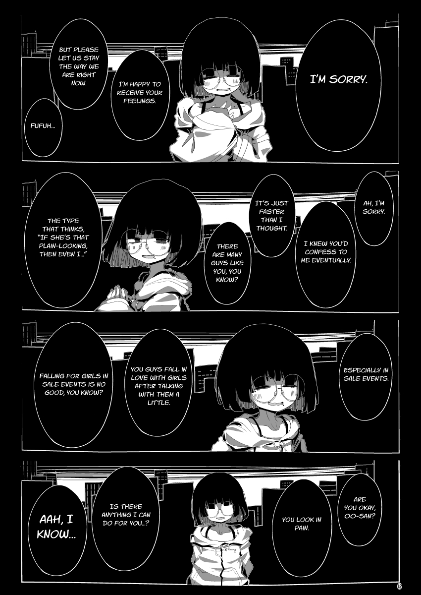 [Seken no Katasumi (Kaeruyama Yoshitaka)]Jimi de Otonashisou ni Miete Doutei wo Taberu no ga Shumi no Warui Onna no Ko Doujin Sakka-chan ni Seiheki wo Dame ni Sareru Douteikuntachi no Hanashi[English] Page 5