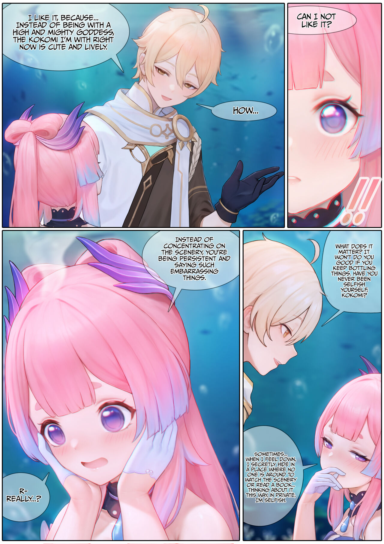 [Reikoku na Haizara]Flustered Kokomi(Genshin Impact) [English] [LunaticSeibah + Papo41] Page 8