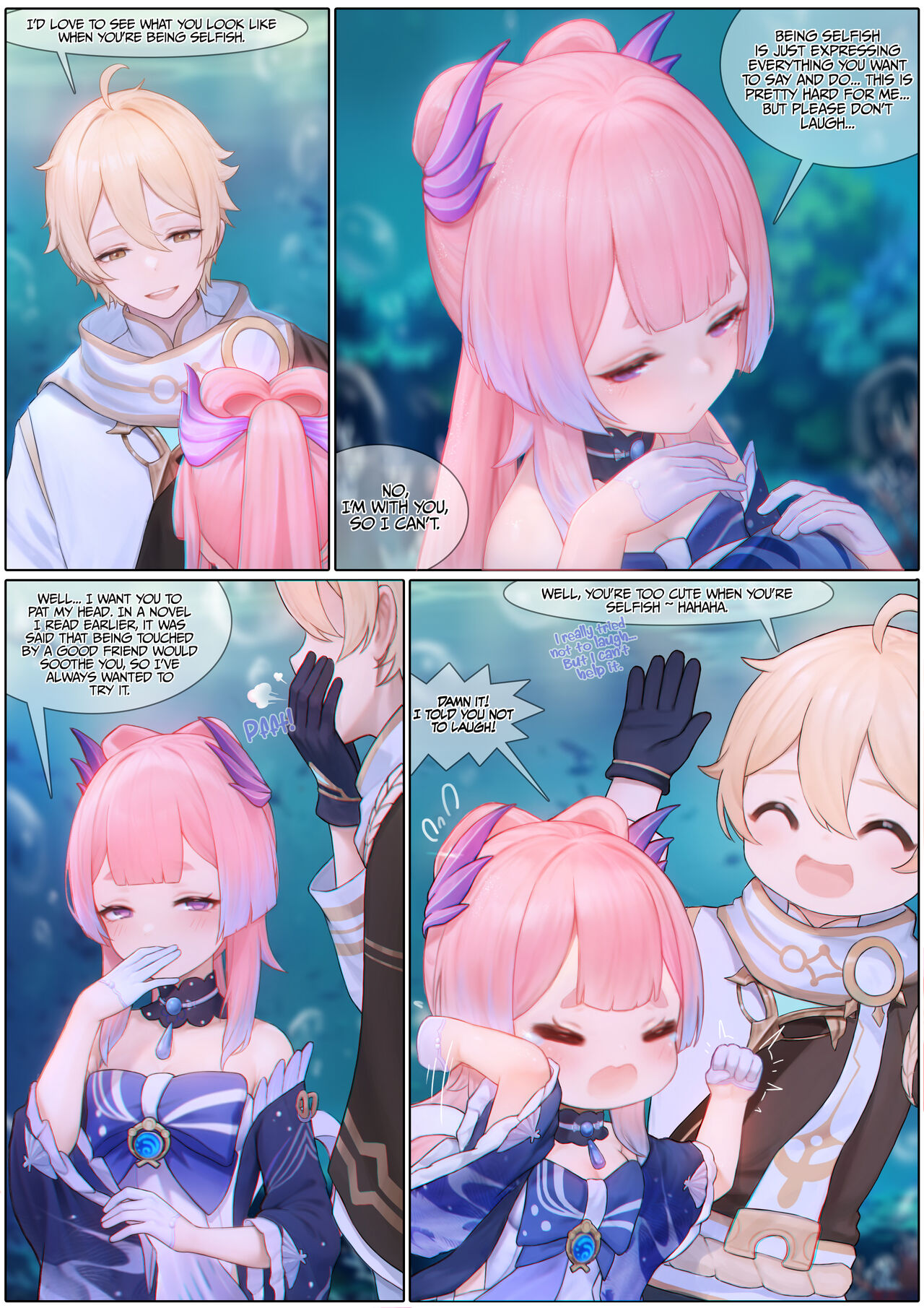 [Reikoku na Haizara]Flustered Kokomi(Genshin Impact) [English] [LunaticSeibah + Papo41] Page 9