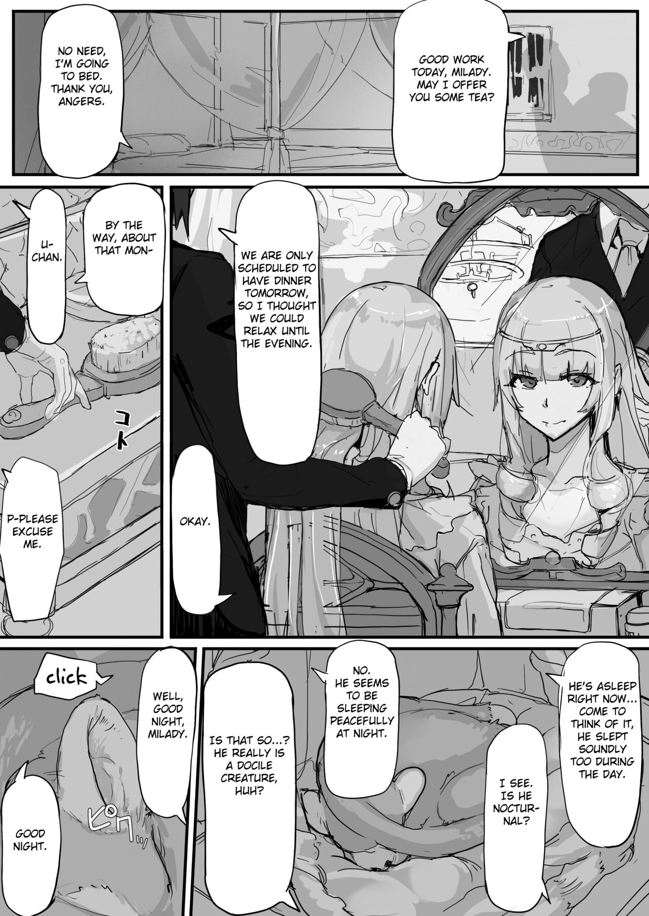 [Shirabe Shiki]Ojousama to Nemuri Saru ③(Fantia) [FC] [English] Page 3