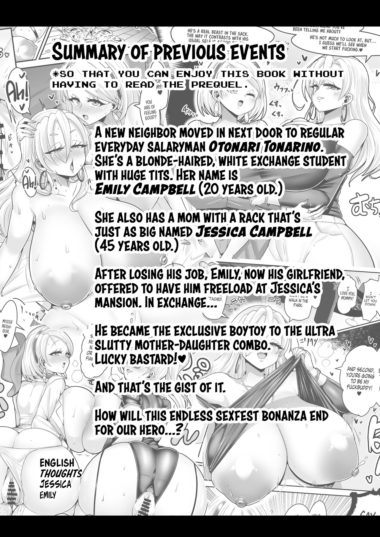 [Shinshunshantonshou (Bukatsu)]H Daisuki Kinpatsu Hakujin Bakunyuu Ryuugakusei ga Tonari no Heya ni Hikkoshite Kita!! 3 ~ Bakunyuu oyako o ore no tsuma ni shita!!~[English] {head empty} [Digital] Page 3