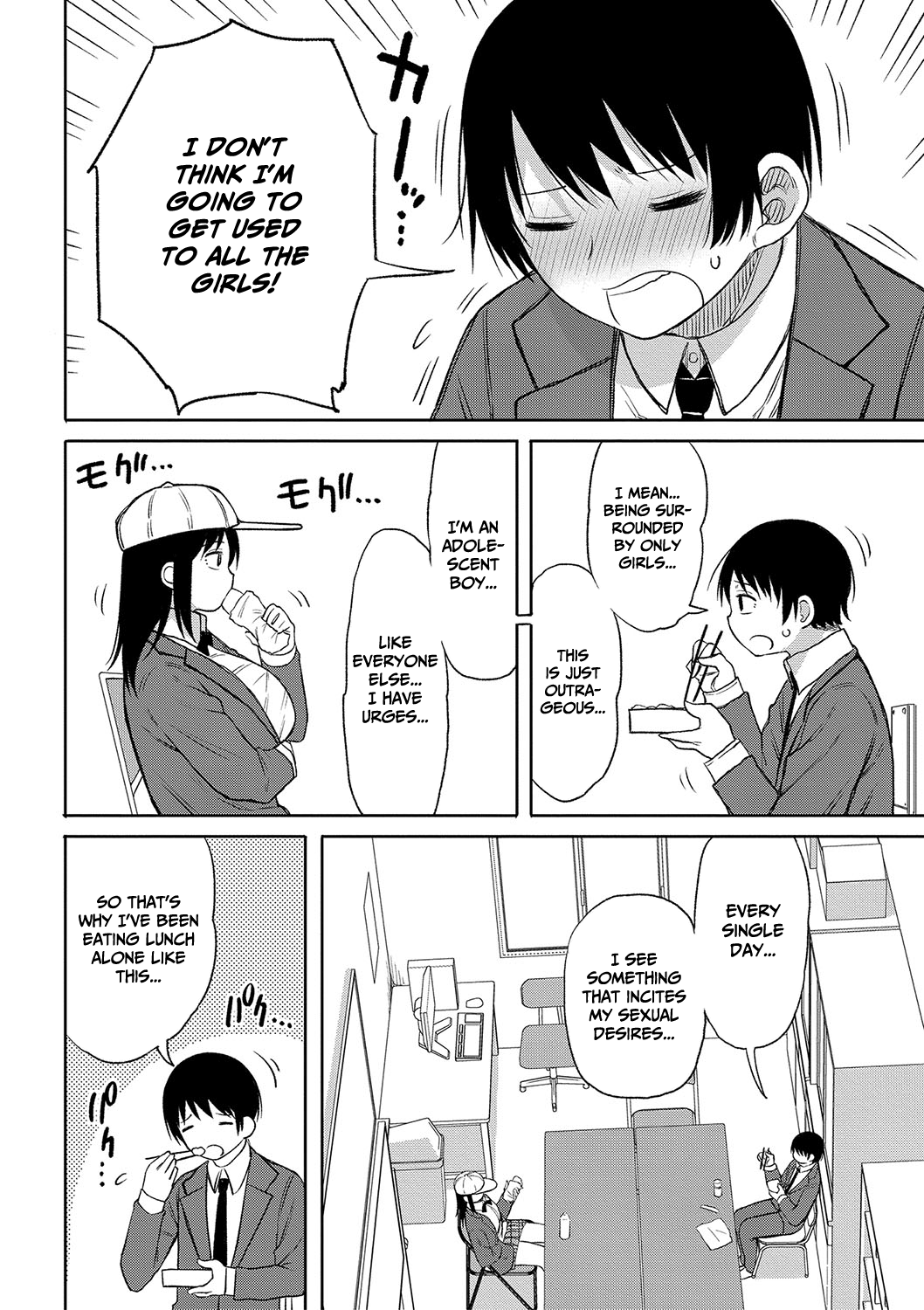 [Nagaikusa]Kotoshi kara Kyougaku no Gakkou ni Nyuugaku shitara Otoko ga Boku dake datta | When I Entered a Coeducational School This Year, I Was the Only Boy[English] [CulturedCommissions] [Digital] Page 61
