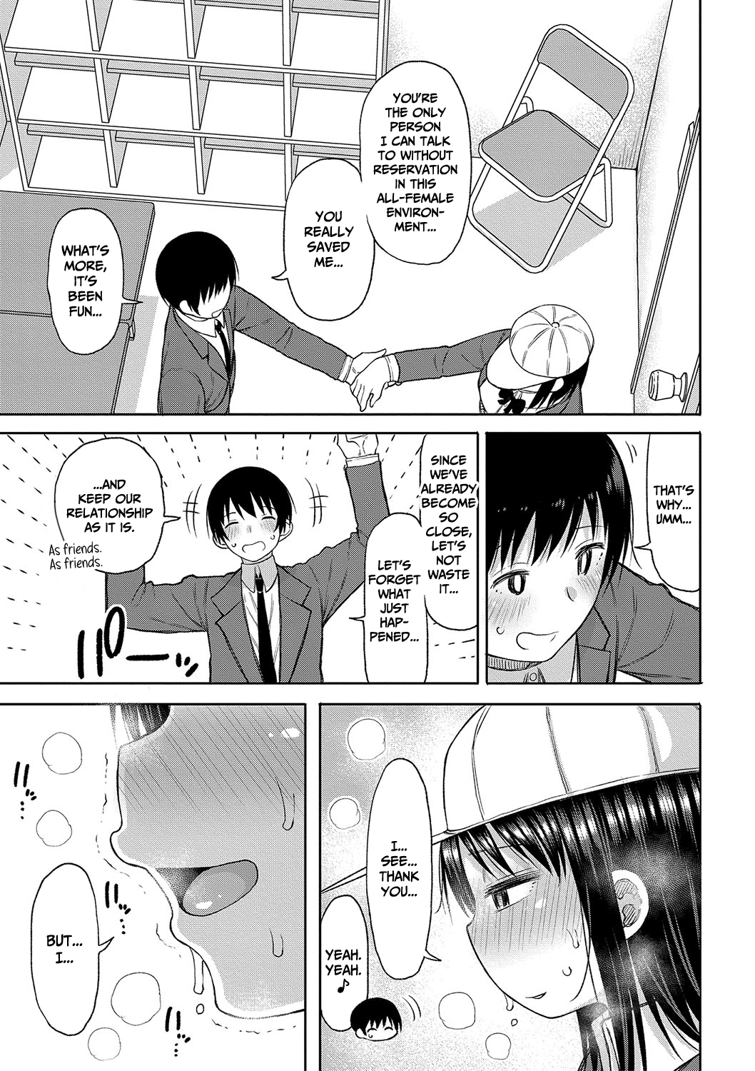 [Nagaikusa]Kotoshi kara Kyougaku no Gakkou ni Nyuugaku shitara Otoko ga Boku dake datta | When I Entered a Coeducational School This Year, I Was the Only Boy[English] [CulturedCommissions] [Digital] Page 70