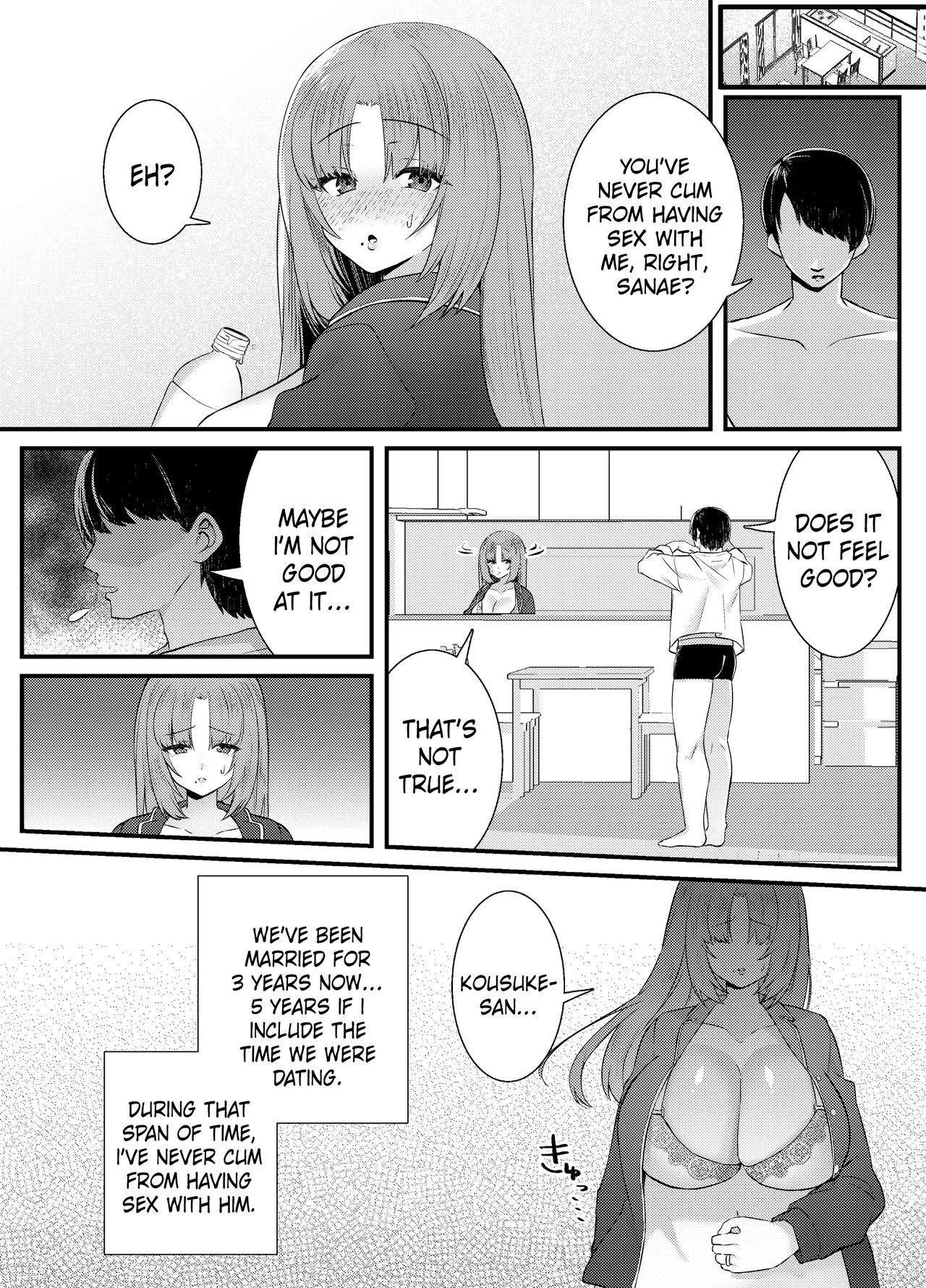 [Mio Camp (Mio Mio Mio)]Chitsu Naka Iki Lesson ~Hitozuma wa Danna no Tame ni Osu to Nama Gachi Koubi Lesson~ | Internal Orgasm Lesson -The Housewife Took a Real, Bareback Sex Lesson with a Another man for her Husband-[English] [Ero] [Digital] Page 3