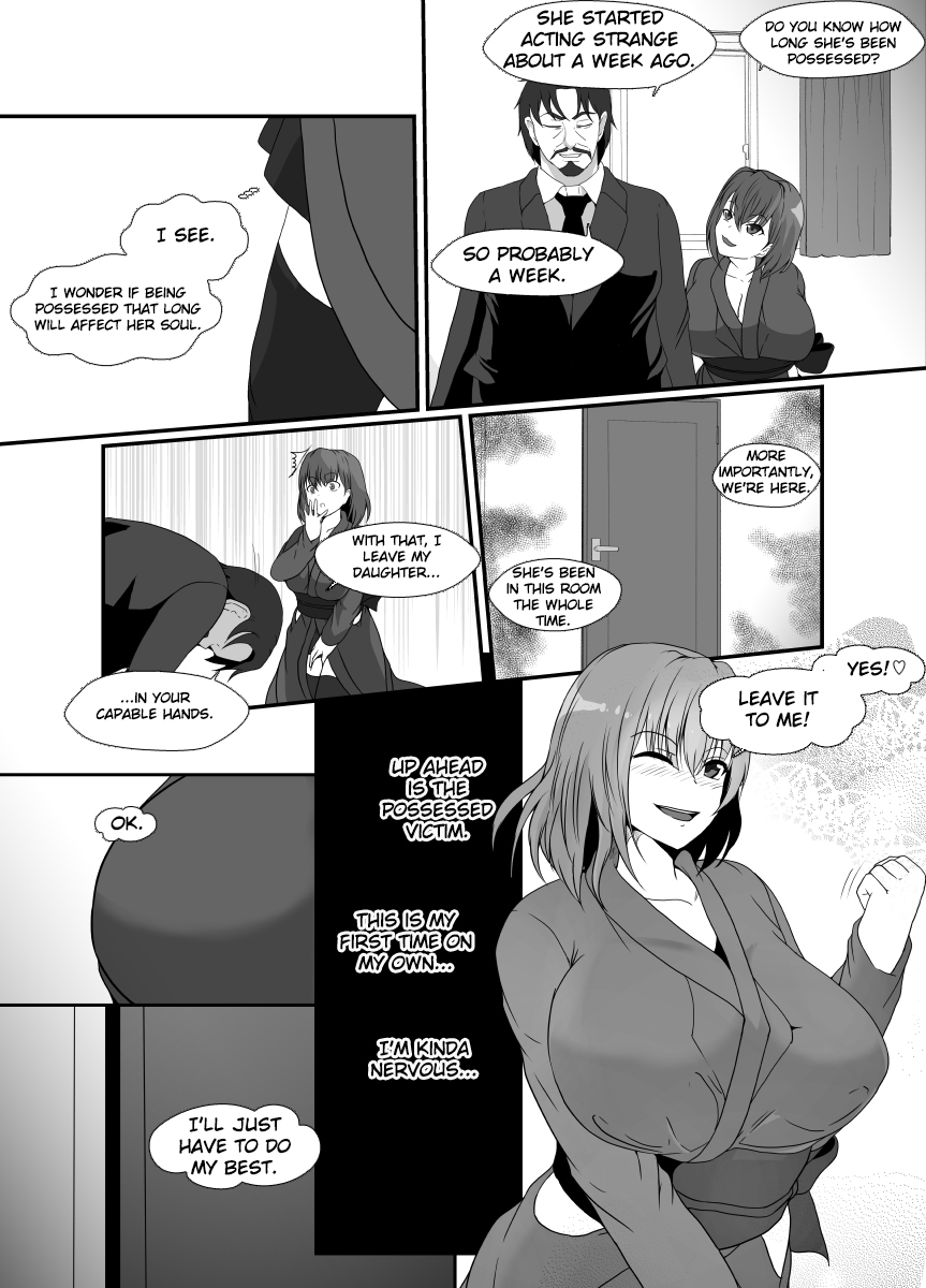 [Hyoui no Jikan (Shimakawa)]Shinmai Joreishi wa  Akuryo ni   Tsukareru | The Possessed Novice Exorcist[English] [TheFrogManScans] Page 5