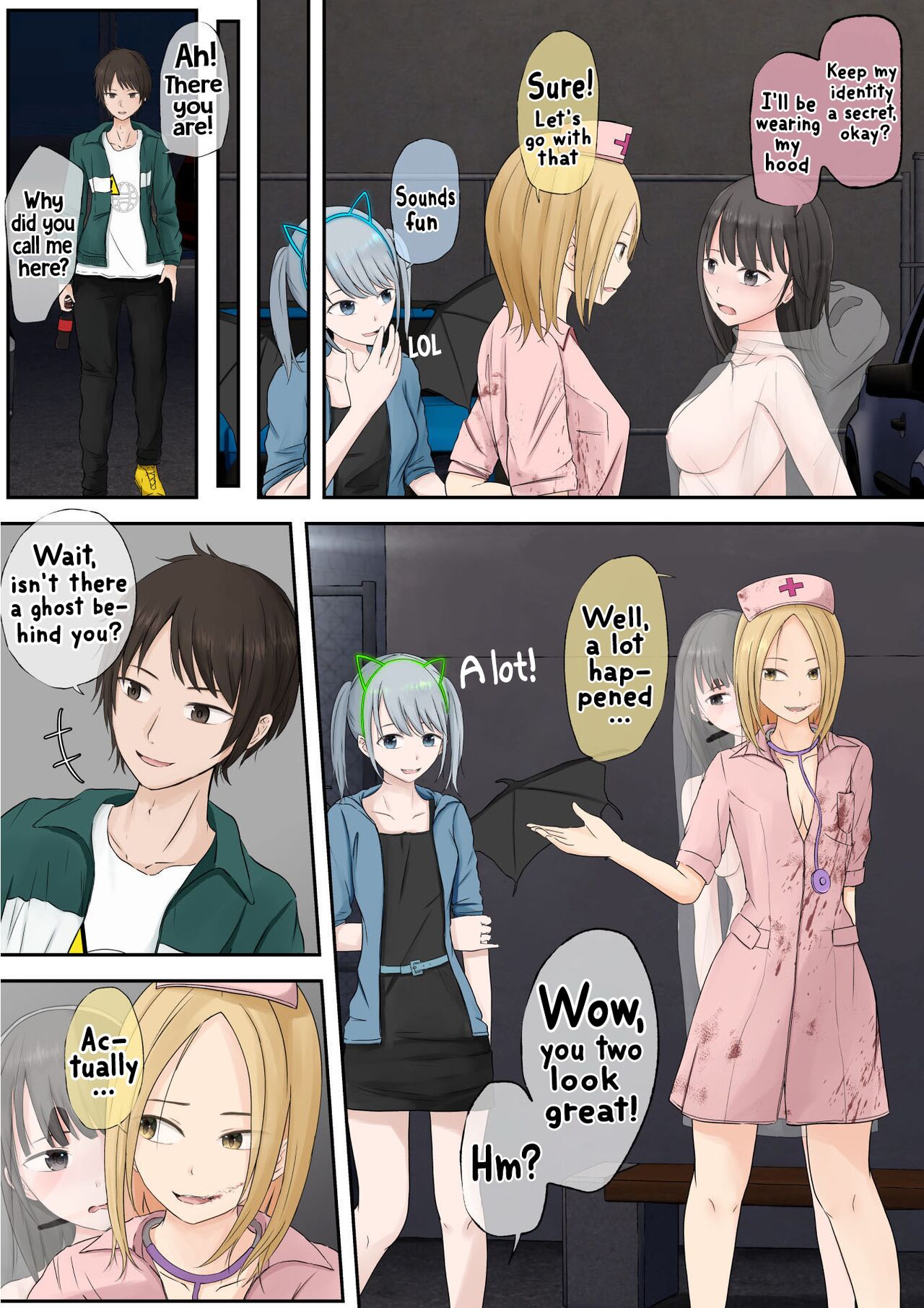 [Teiyouryou Neko]Halloween Roshutsu Shoujo | Halloween Exhibitionist Girl[English] [Hikari no Kaze] Page 132