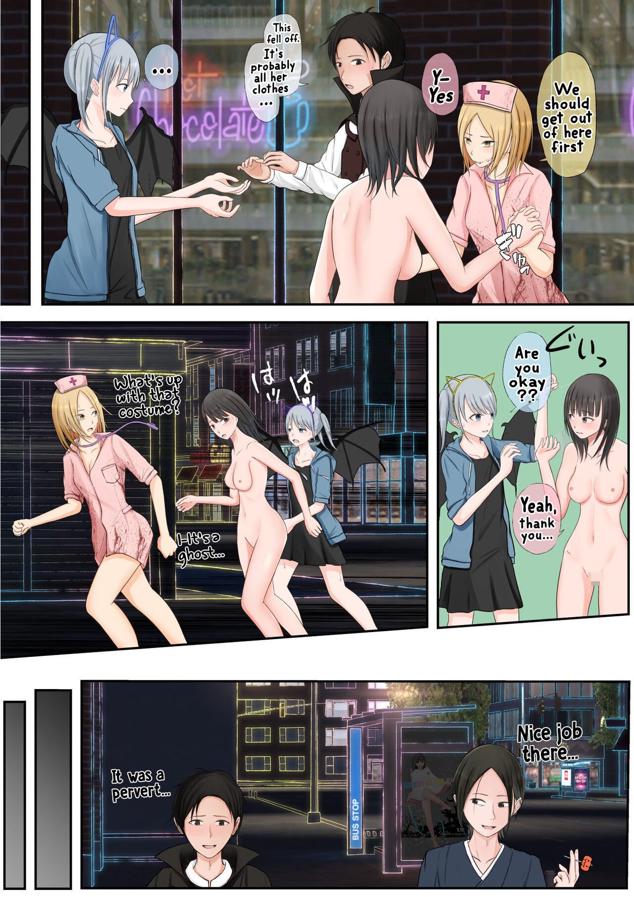 [Teiyouryou Neko]Halloween Roshutsu Shoujo | Halloween Exhibitionist Girl[English] [Hikari no Kaze] Page 211