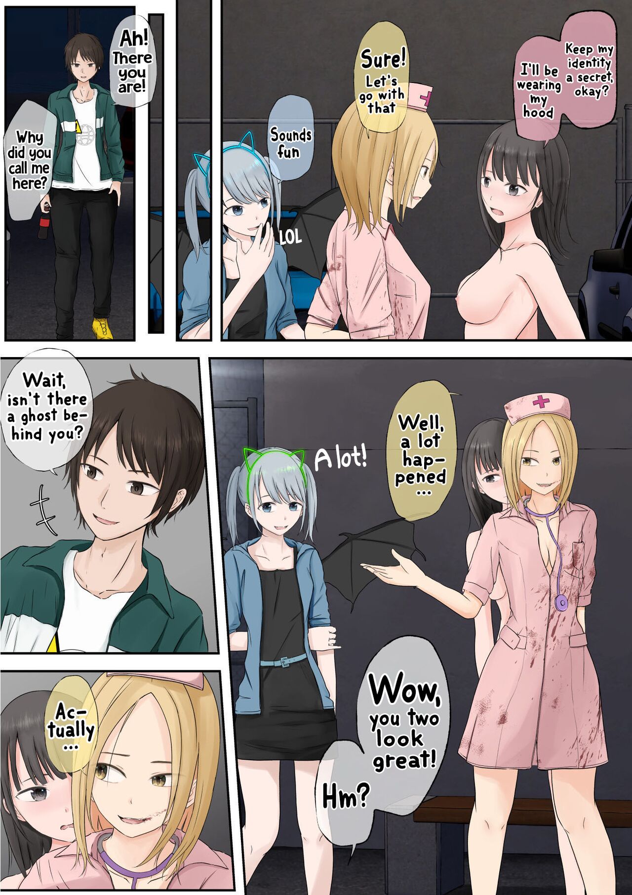 [Teiyouryou Neko]Halloween Roshutsu Shoujo | Halloween Exhibitionist Girl[English] [Hikari no Kaze] Page 215
