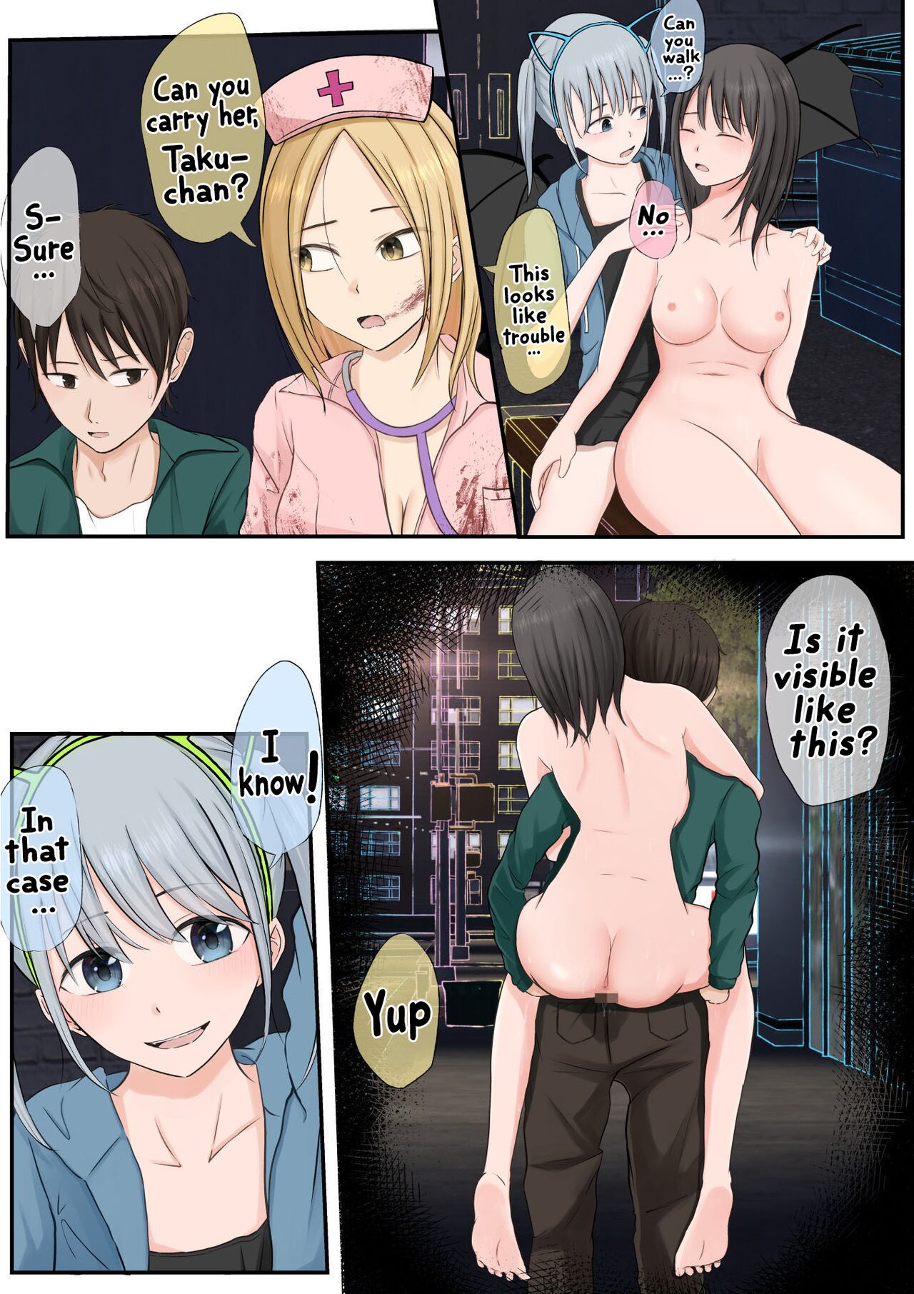 [Teiyouryou Neko]Halloween Roshutsu Shoujo | Halloween Exhibitionist Girl[English] [Hikari no Kaze] Page 243