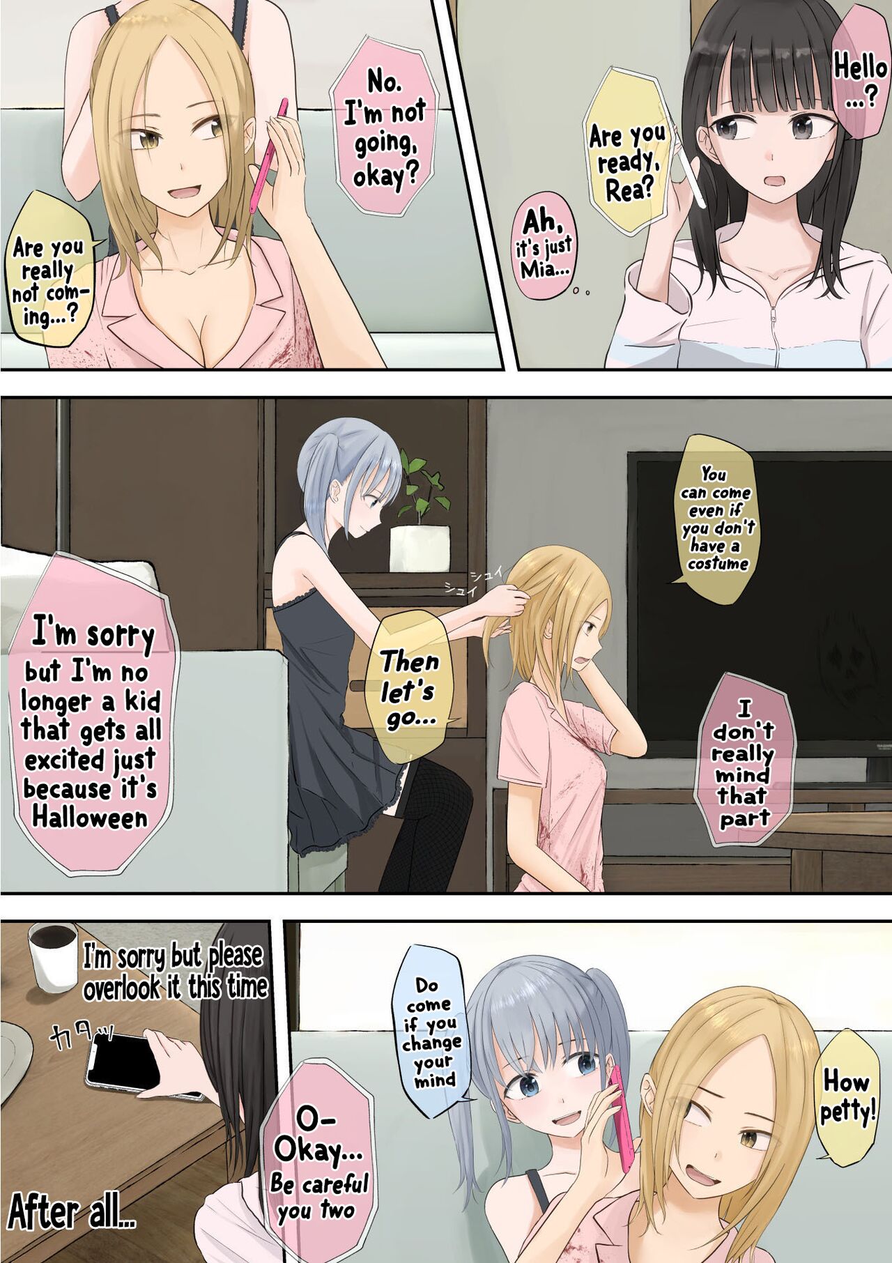 [Teiyouryou Neko]Halloween Roshutsu Shoujo | Halloween Exhibitionist Girl[English] [Hikari no Kaze] Page 4