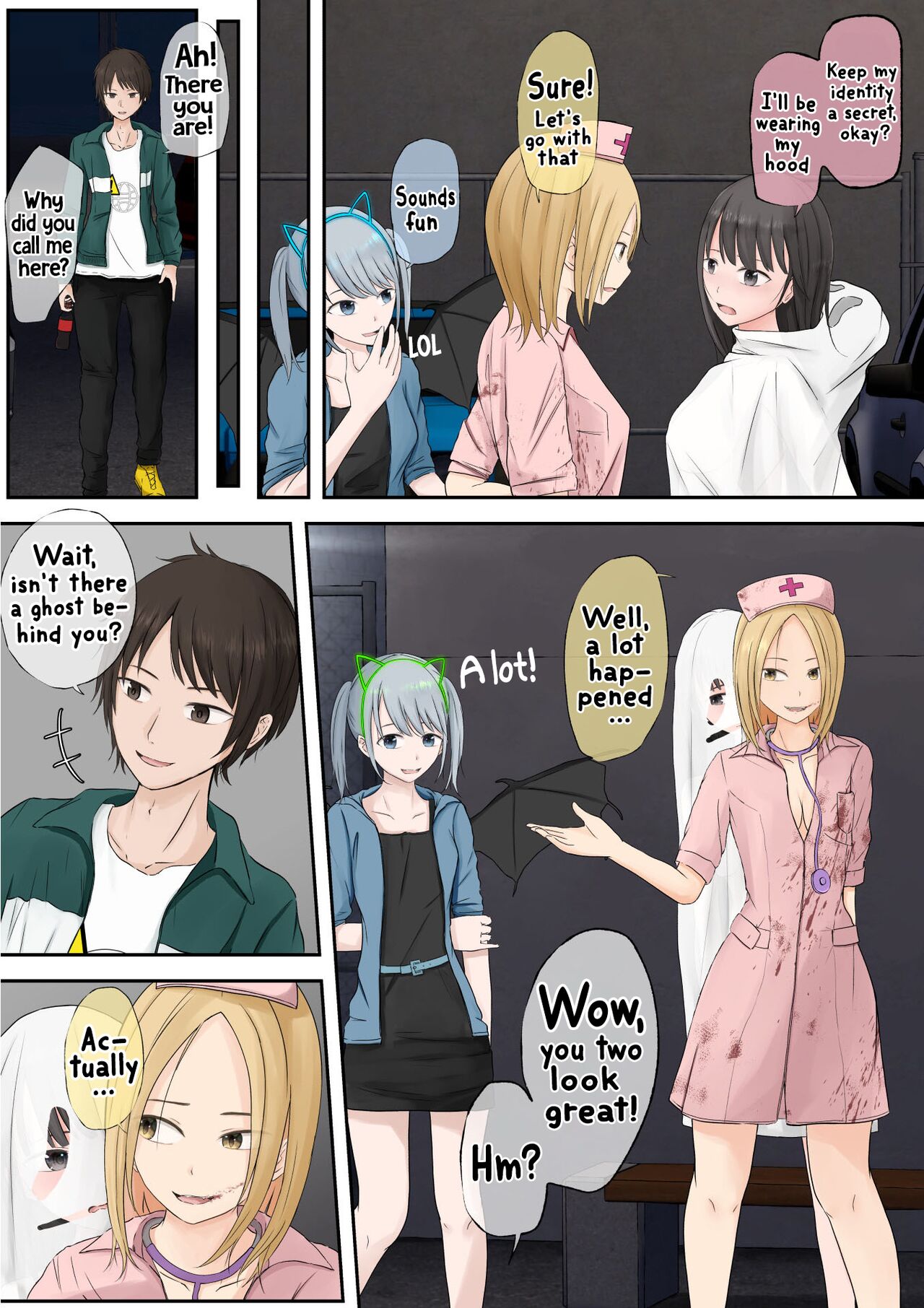 [Teiyouryou Neko]Halloween Roshutsu Shoujo | Halloween Exhibitionist Girl[English] [Hikari no Kaze] Page 49