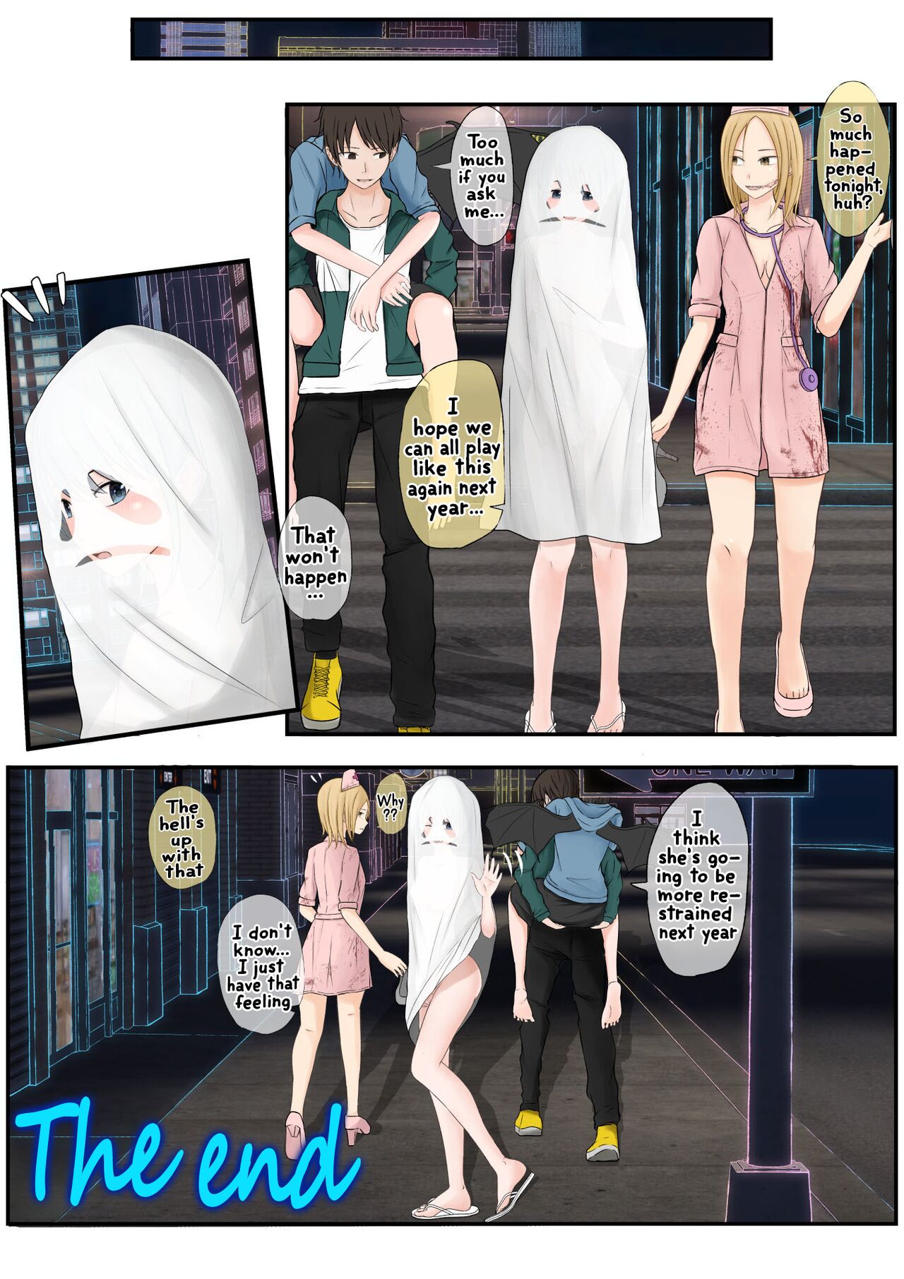 [Teiyouryou Neko]Halloween Roshutsu Shoujo | Halloween Exhibitionist Girl[English] [Hikari no Kaze] Page 82