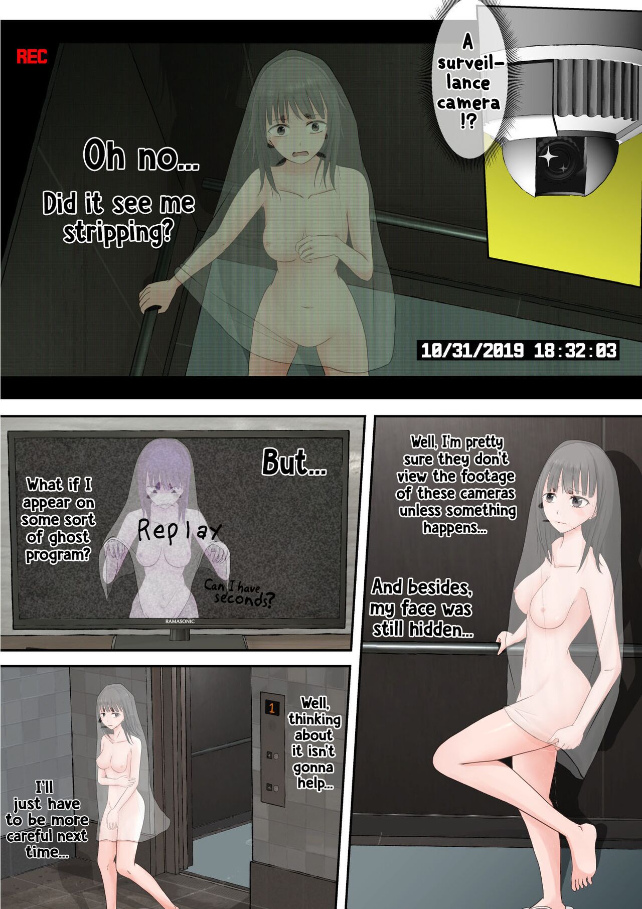[Teiyouryou Neko]Halloween Roshutsu Shoujo | Halloween Exhibitionist Girl[English] [Hikari no Kaze] Page 94