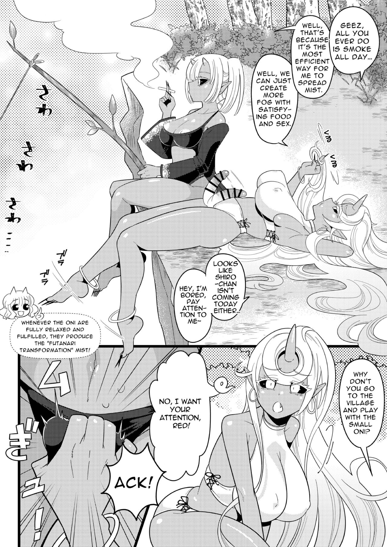 [Ijou Sentakubyori (Kashou)]Futanari Oni no Sumu Jima  | The Island of Dick Slingin' Demon Girls[English] [RWfuta] Page 32