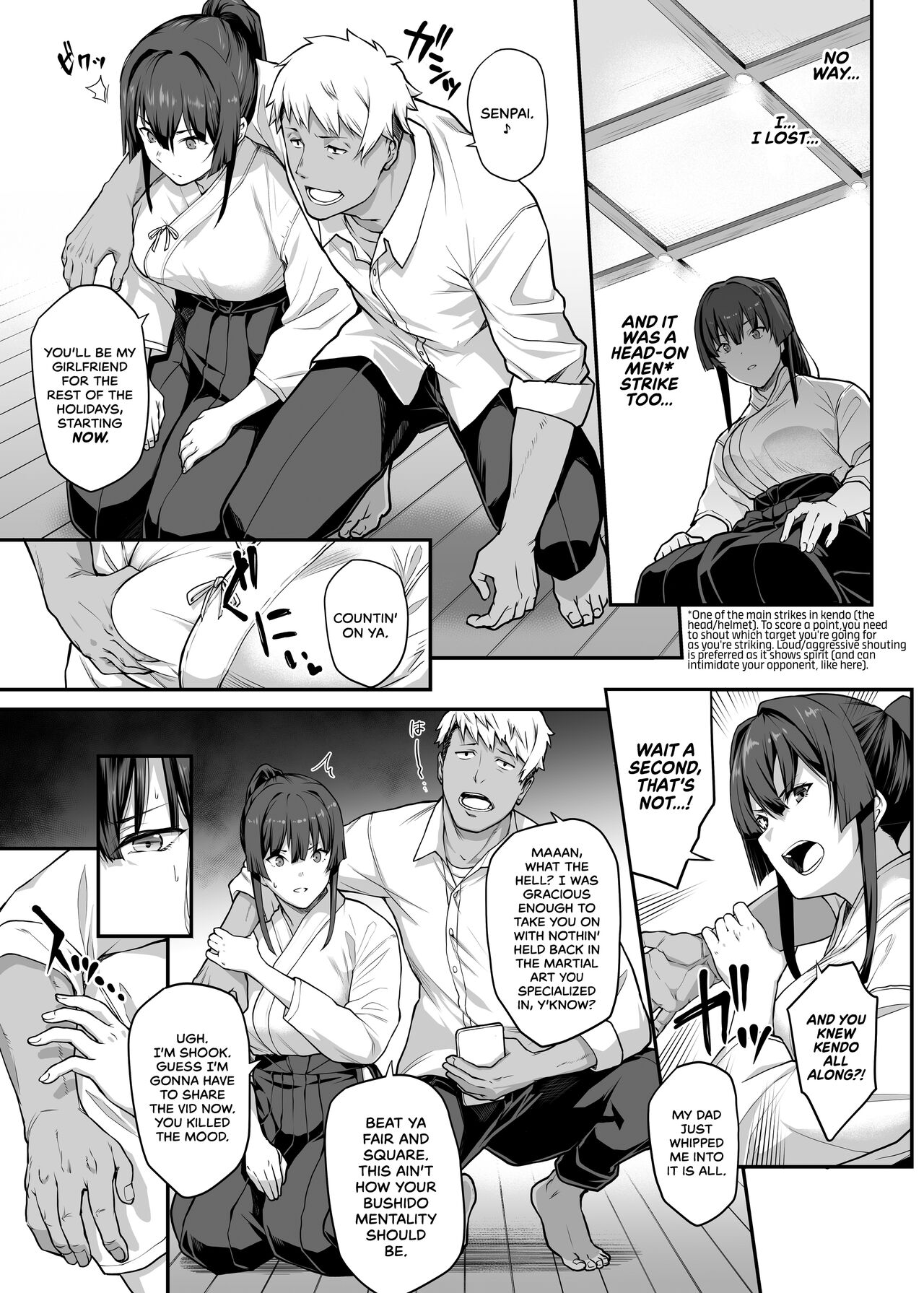 [Kaedeko, yozo]Kendoubu Shushou de Osananajimi no Bijin de Tsuyoi Boku no Kanojo ga, Charao ni Assari Otosareru Wake ga Nai | My Childhood Crush, the Fierce and Beautiful Kendo Club Captain, Would Never Fall for a Fuckboy[English] [head empty] [Ongoing] Page 19