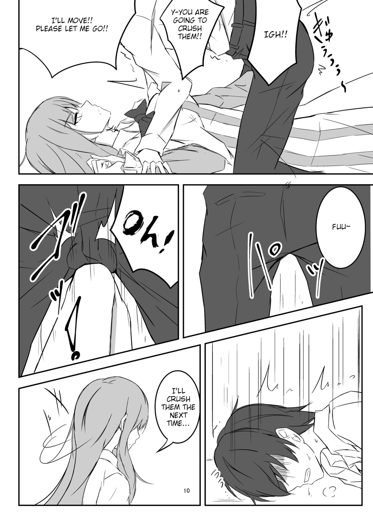 [pikuchi-ya (Piro)]Koumakan de Daiji na Tokoro o Kerareru Hon | A book about getting kicked in important parts at the Scarlet Devil Mansion(Touhou Project) [English] [Eon Hfansub] [Digital] Page 10