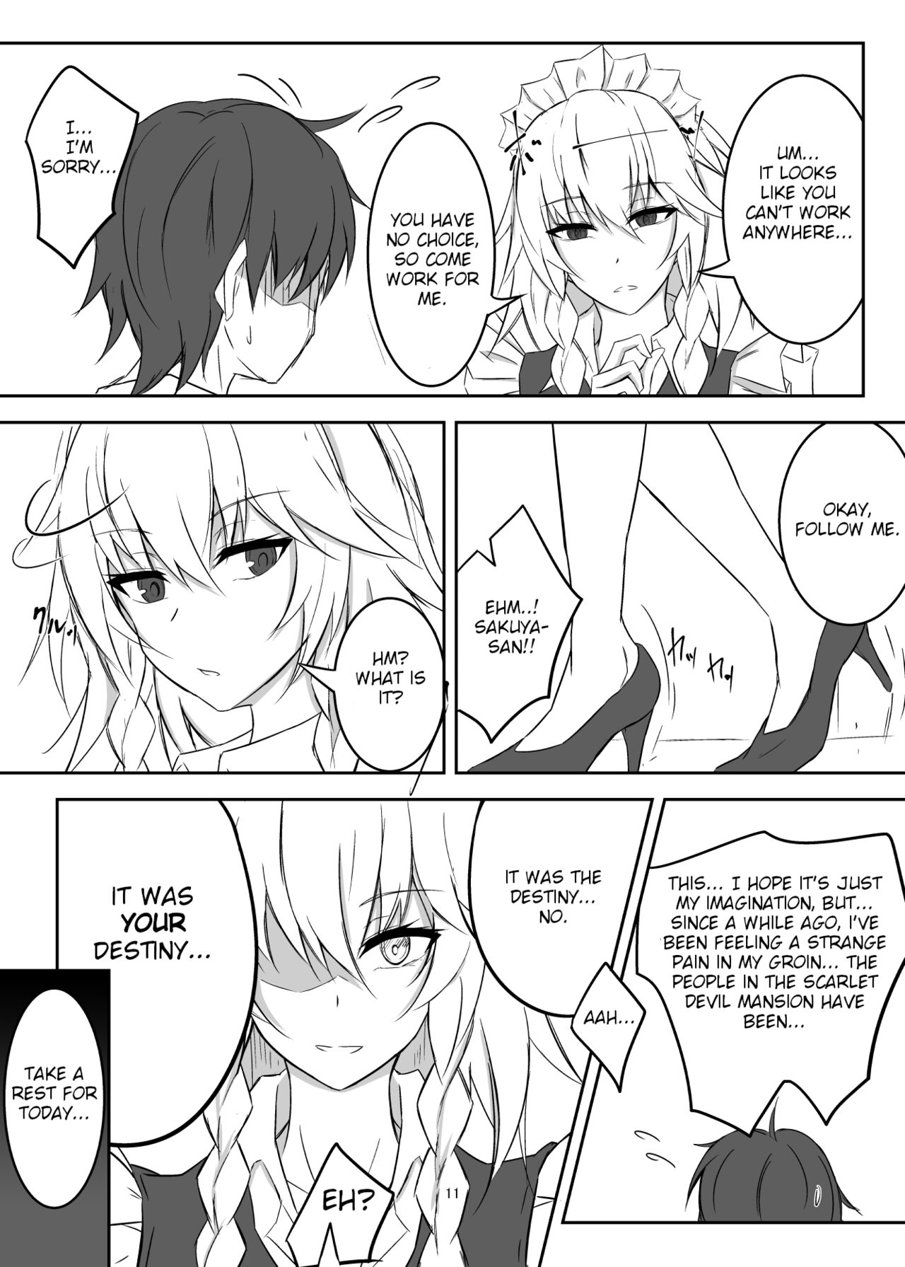 [pikuchi-ya (Piro)]Koumakan de Daiji na Tokoro o Kerareru Hon | A book about getting kicked in important parts at the Scarlet Devil Mansion(Touhou Project) [English] [Eon Hfansub] [Digital] Page 11