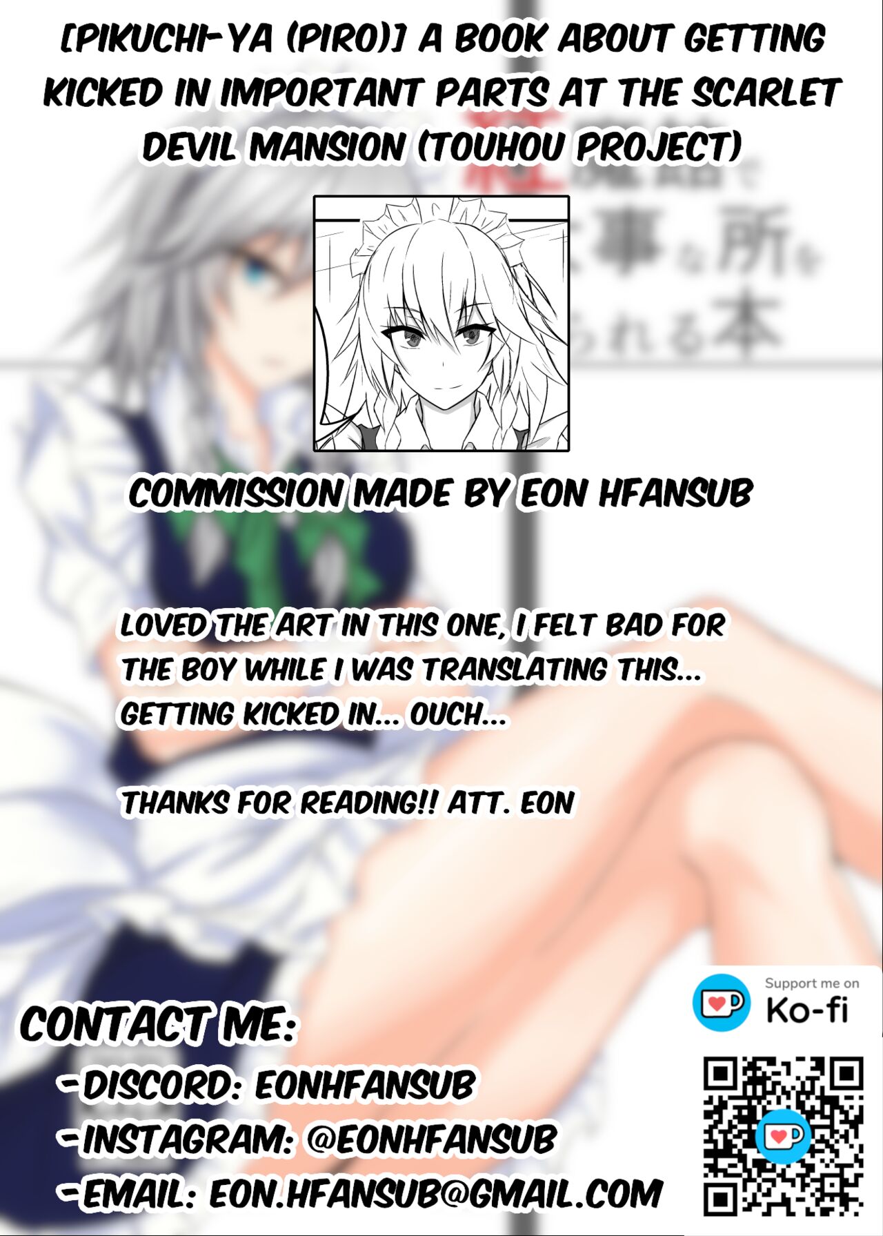 [pikuchi-ya (Piro)]Koumakan de Daiji na Tokoro o Kerareru Hon | A book about getting kicked in important parts at the Scarlet Devil Mansion(Touhou Project) [English] [Eon Hfansub] [Digital] Page 33