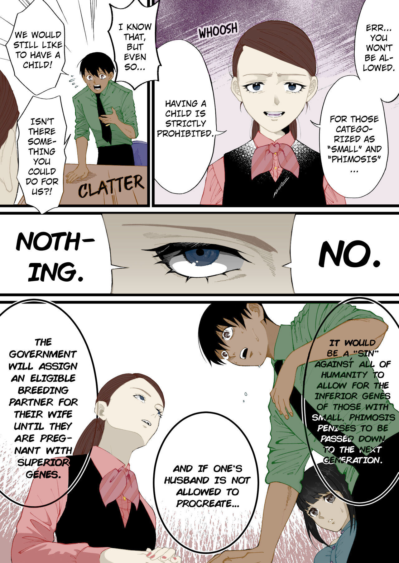 A World Where Small, Phimosis Cocks Are Hated[colorized] (ongoing) Page 2