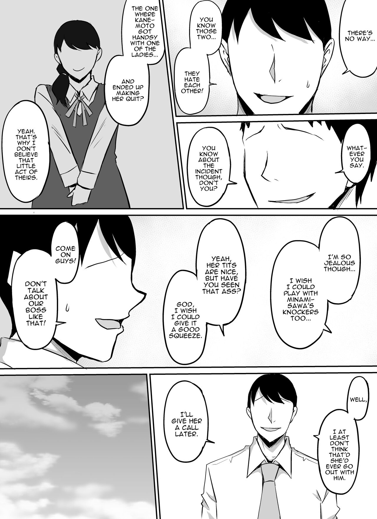 [Kinukazu Koubou (Kinuzuka Kazuki)]Akogare no Onna Joushi ga Douryou no Charao ni Otosareru Hanashi | The Boss I Have a Crush on was Corrupted by a Playboy[English] [Darg777 Translations] Page 10