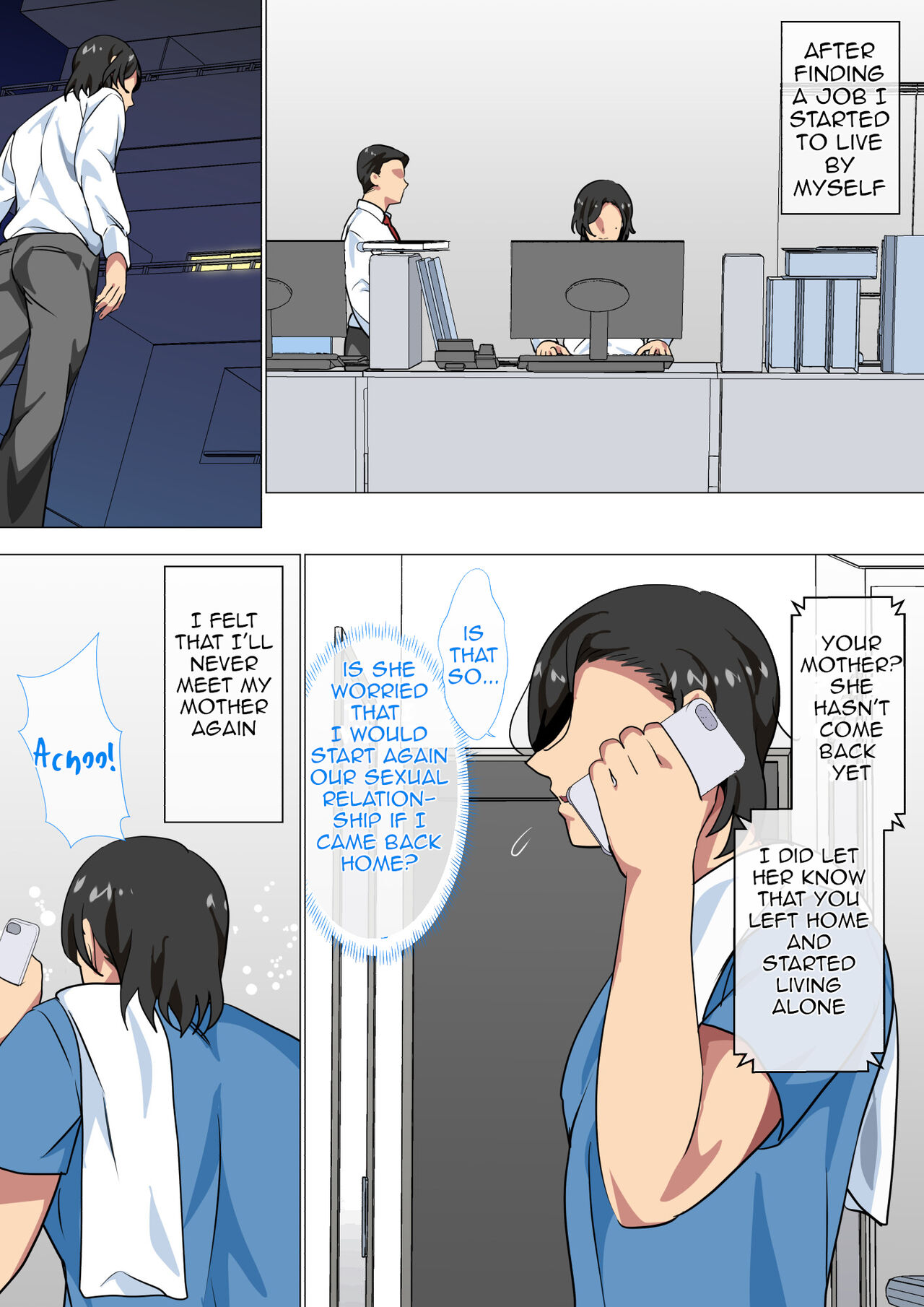 [Circle Spice]Hahaoya ni Kokuhaku Shitara Ichinichi dake Sex o Sasete Kureta Hanashi 2 | I Confessed to My Mom and She Let Me Have A One-Day-Only Sex-Fest 2[English] [Amoskandy] Page 4