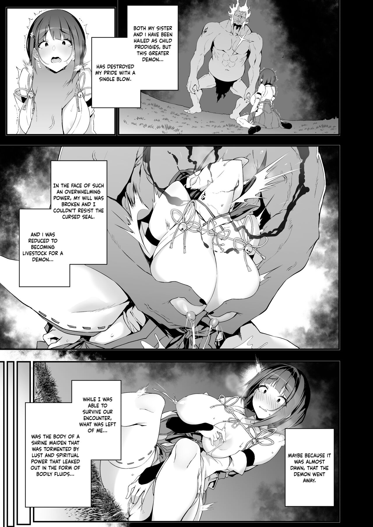 [Handful☆Happiness! (Nanahara Fuyuki)]Reijoku no Ikusamiko  | Battle Shrine Maiden of Humiliation[English] [PHILO] [Digital] Page 10