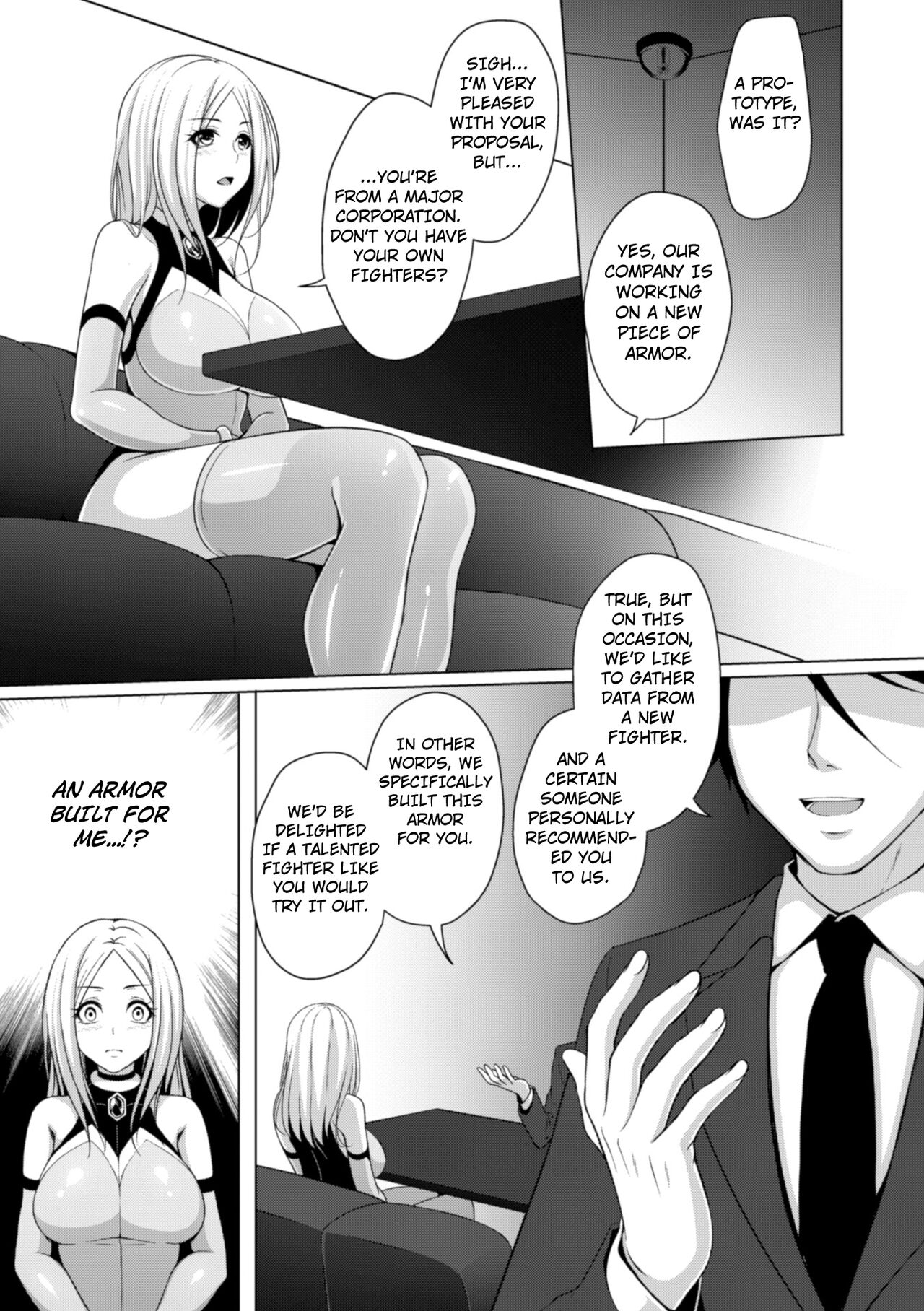 [Kazumu]Shokusou no Joou | The Tentacle Armor Queen(2D Comic Magazine Shokushu Yoroi ni Zenshin o Okasare Mugen Zecchou! Vol. 5 ) [English] [Kuraudo] [Digital] Page 3